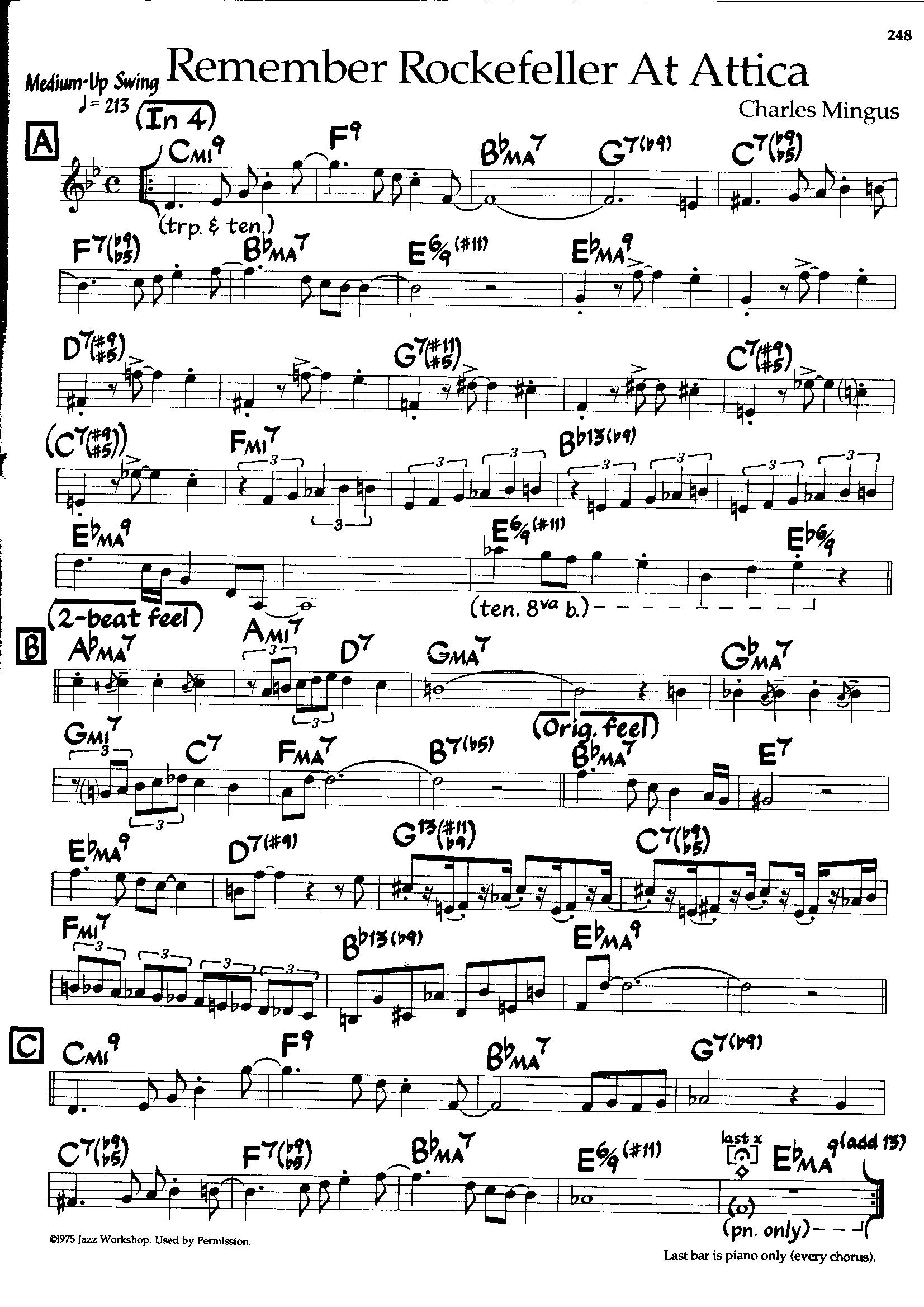 Remember Rockefeller At Attica — Charles Mingus Remember Rockefeller At Attica — Charles Mingus