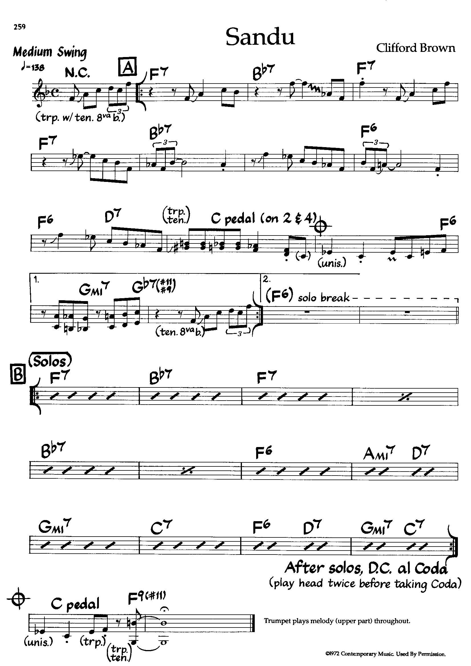 Sandu — Clifford Brown Sandu — Clifford Brown