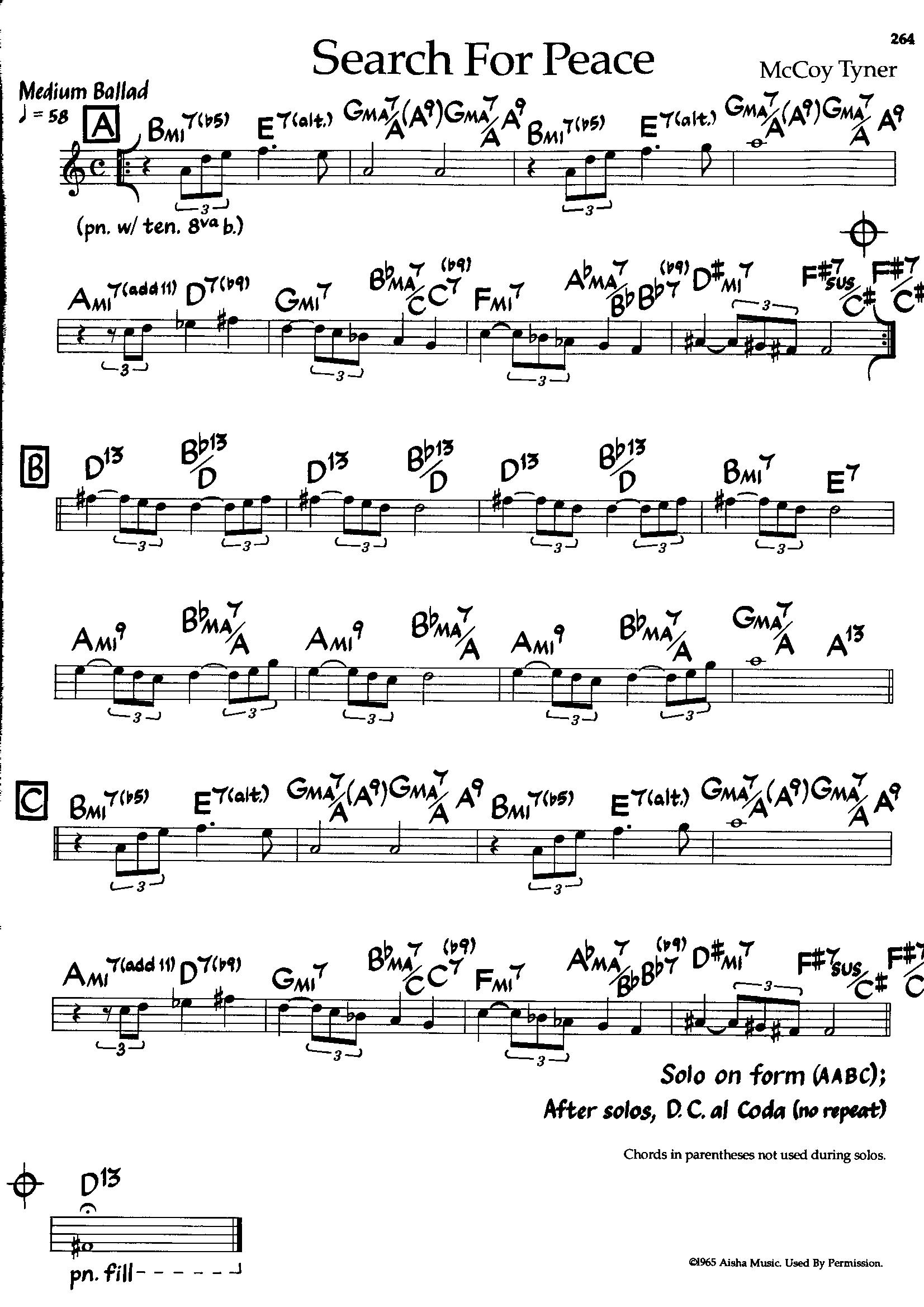 Search For Peace — Mccoy Tyner Search For Peace — Mccoy Tyner
