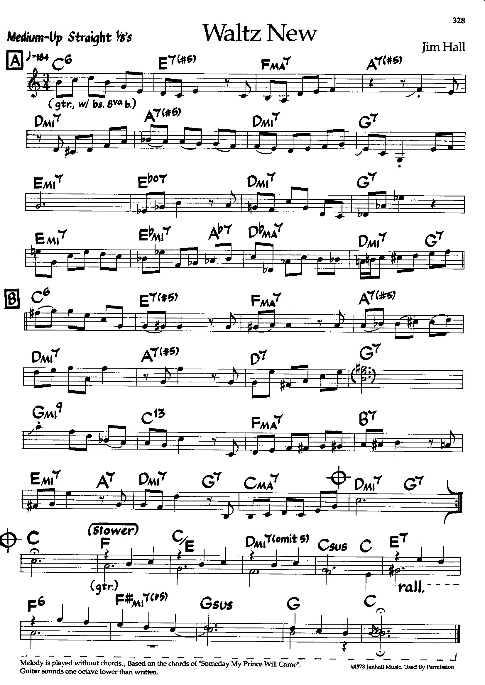Waltz New — Jim Hall Waltz New — Jim Hall