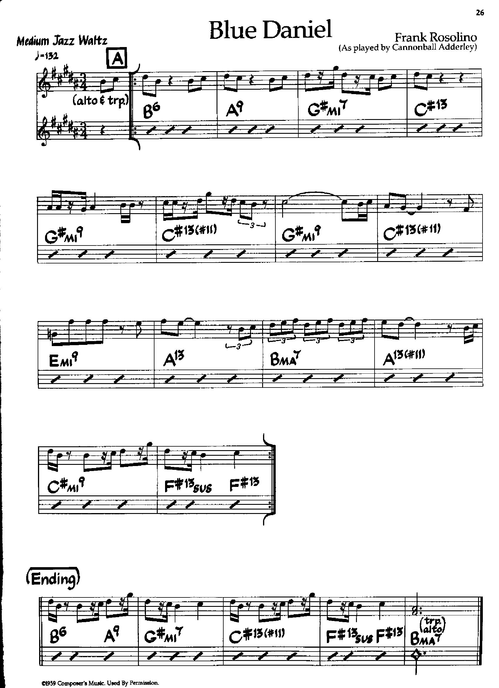 Blue Daniel — Cannonball Adderley Blue Daniel — Cannonball Adderley