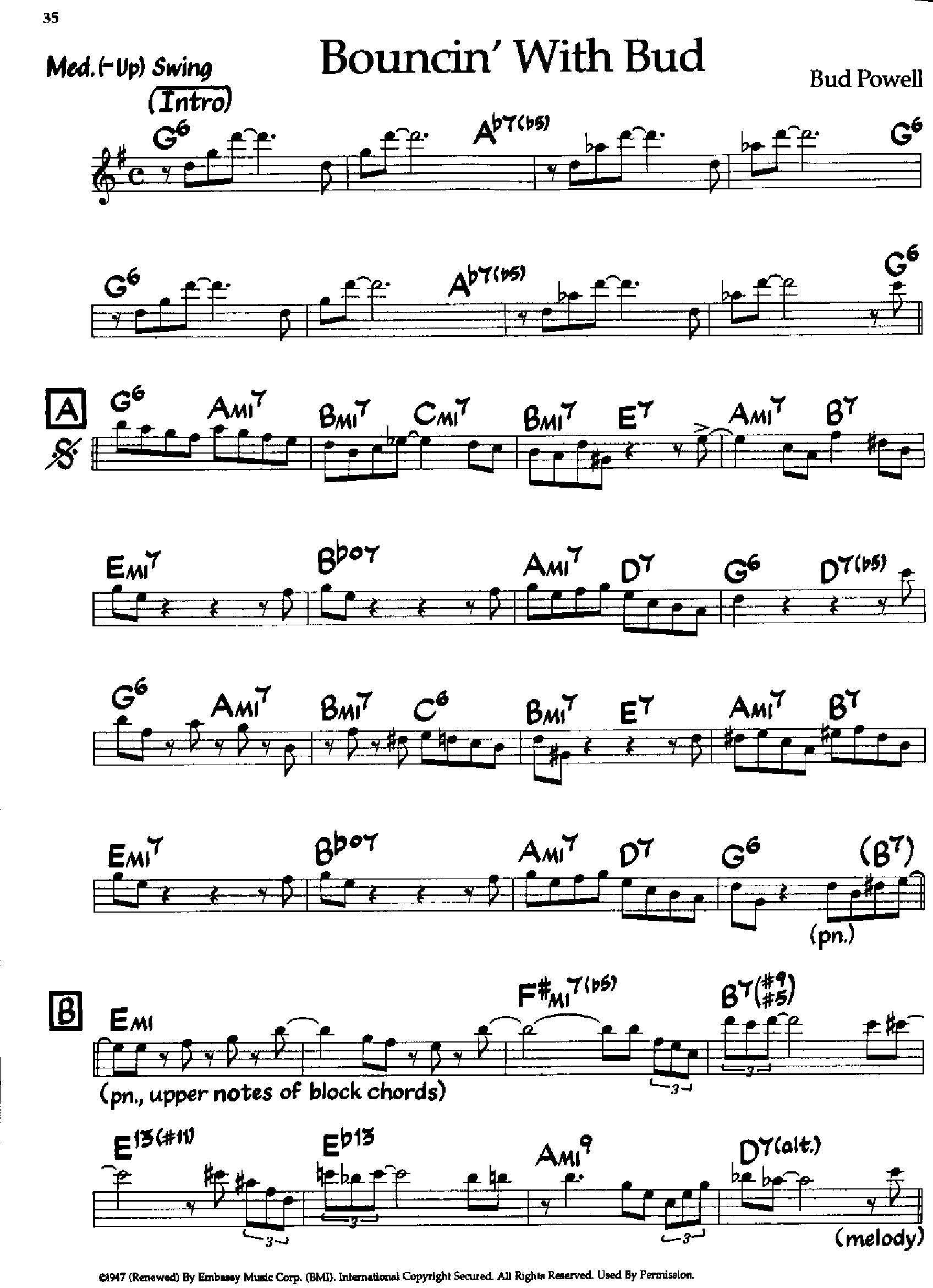 Bouncin’ With Bud — Bud Powell Bouncin’ With Bud — Bud Powell