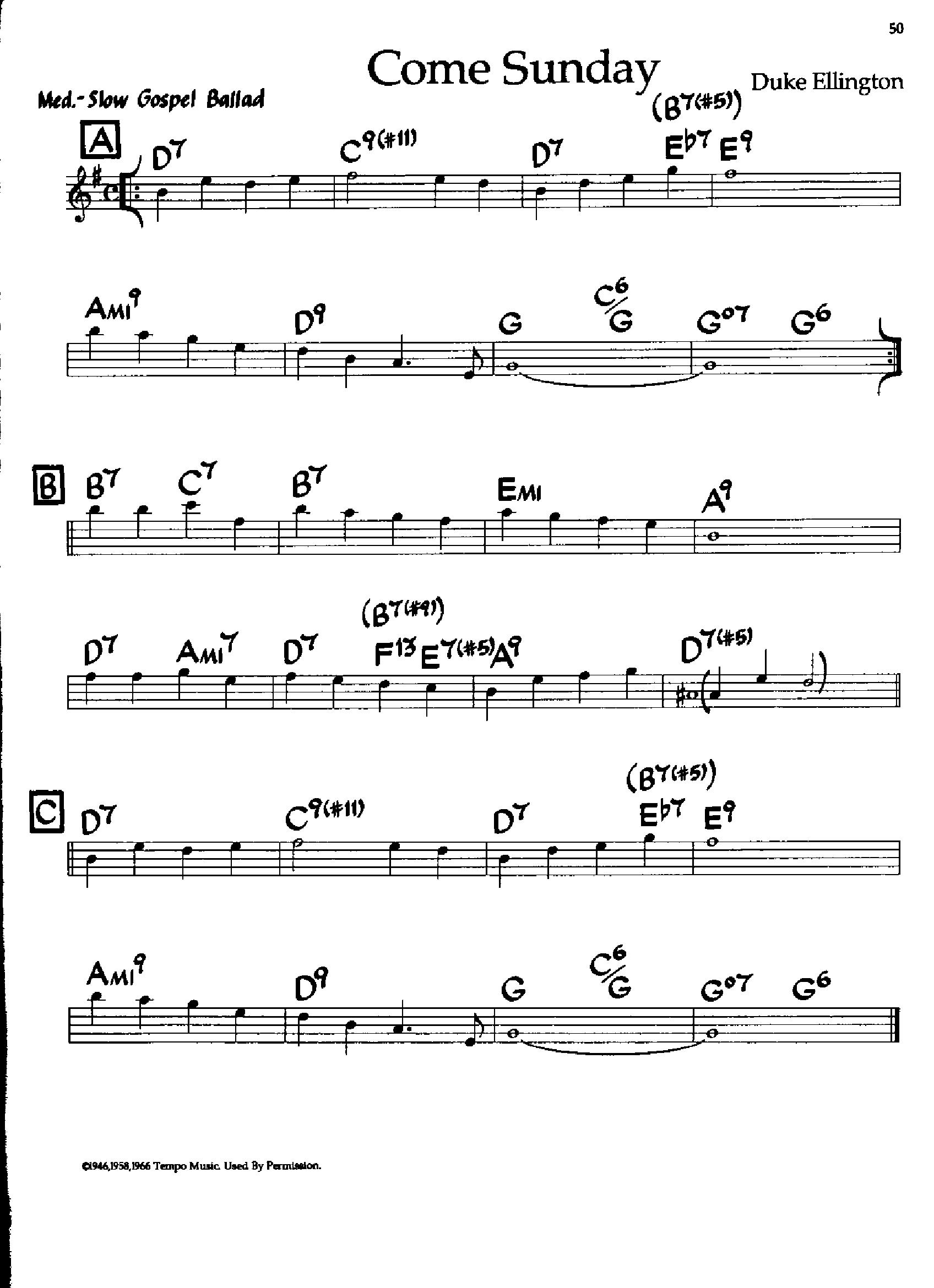 Comesunday — Duke Ellington Comesunday — Duke Ellington