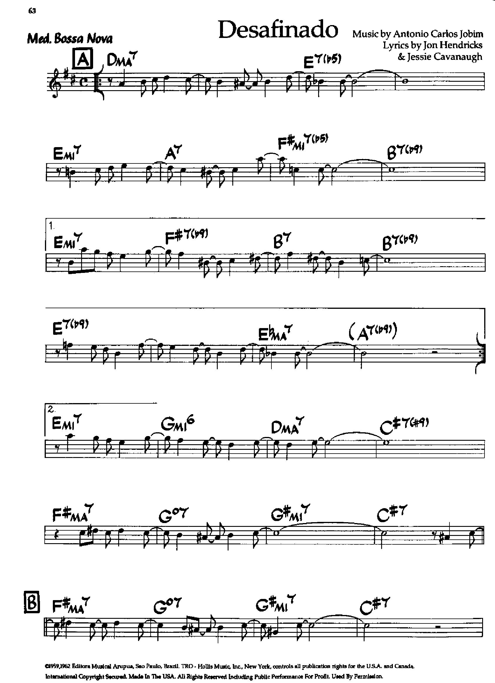 Desafinado — Antonio Carlos Jobim Desafinado — Antonio Carlos Jobim