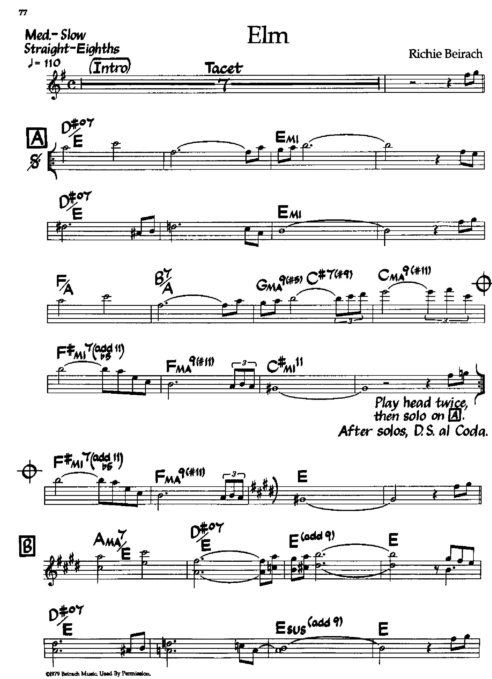 Elm — Richie Beirach Elm — Richie Beirach