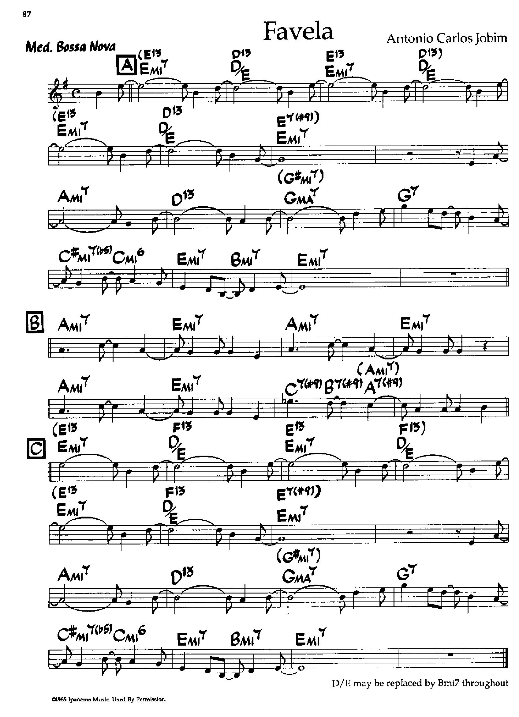 Favela — Antonio Carlos Jobim Favela — Antonio Carlos Jobim