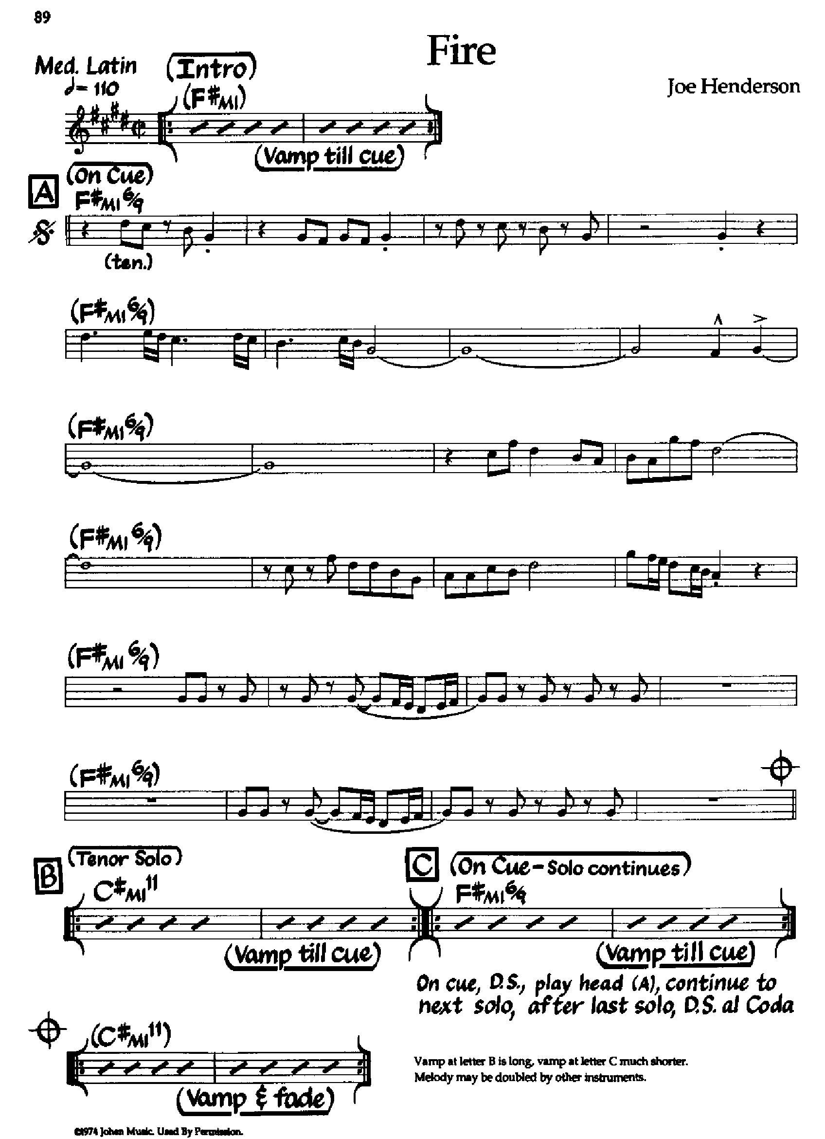 Fire — Joe Henderson Fire — Joe Henderson