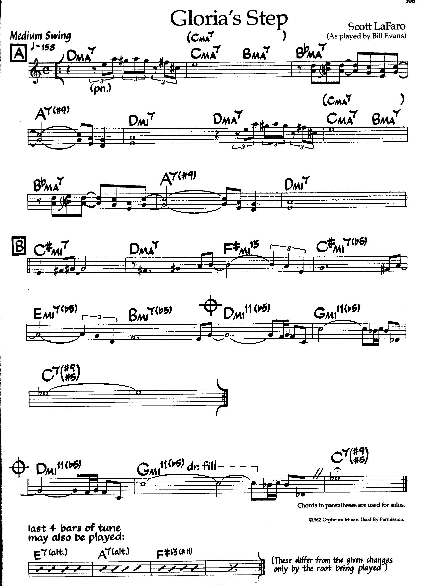 Gloria’s Step — Bill Evans Gloria’s Step — Bill Evans
