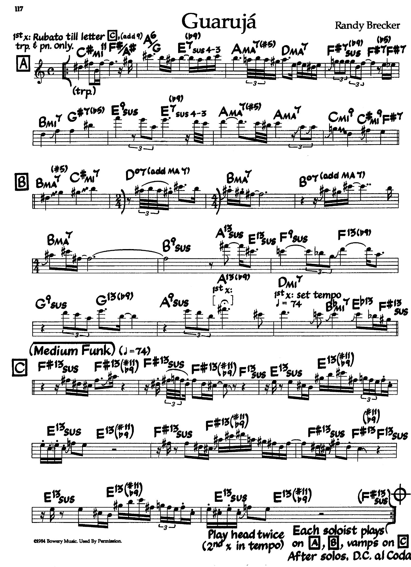 Guaruja — Randy Brecker & Elaine Elias Guaruja — Randy Brecker & Elaine Elias