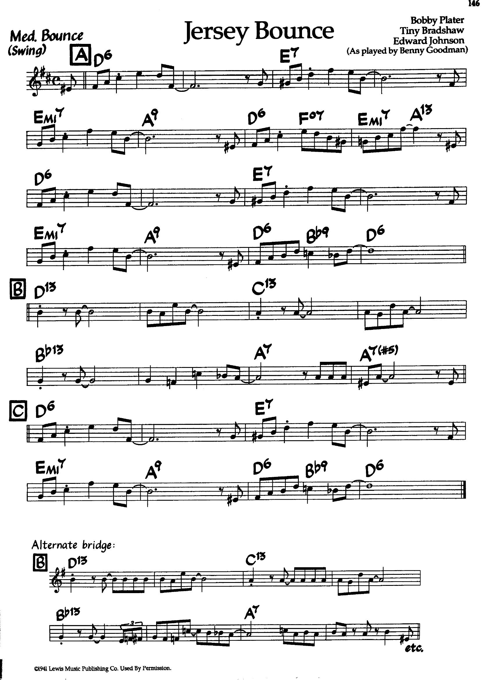 Jersey Bounce — Benny Goodman Jersey Bounce — Benny Goodman