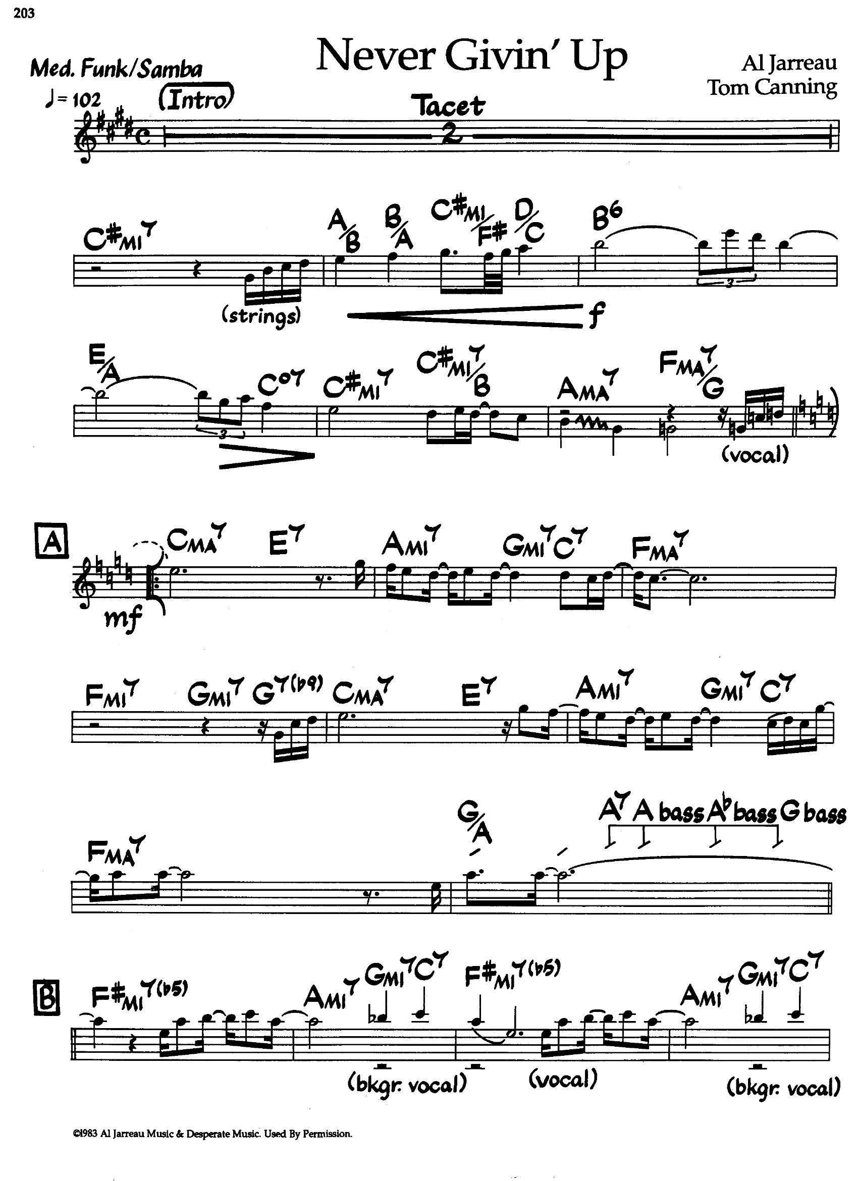 Never Gtvin’ Up — Al Jarreau Never Gtvin’ Up — Al Jarreau