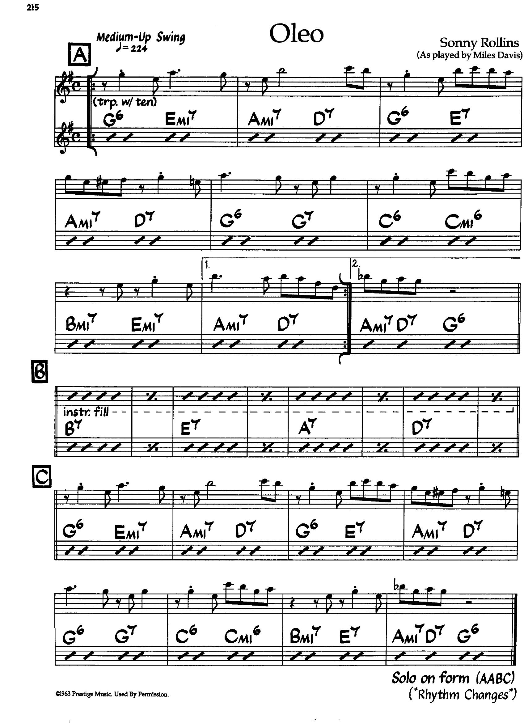 Oleo — Miles Davis Oleo — Miles Davis