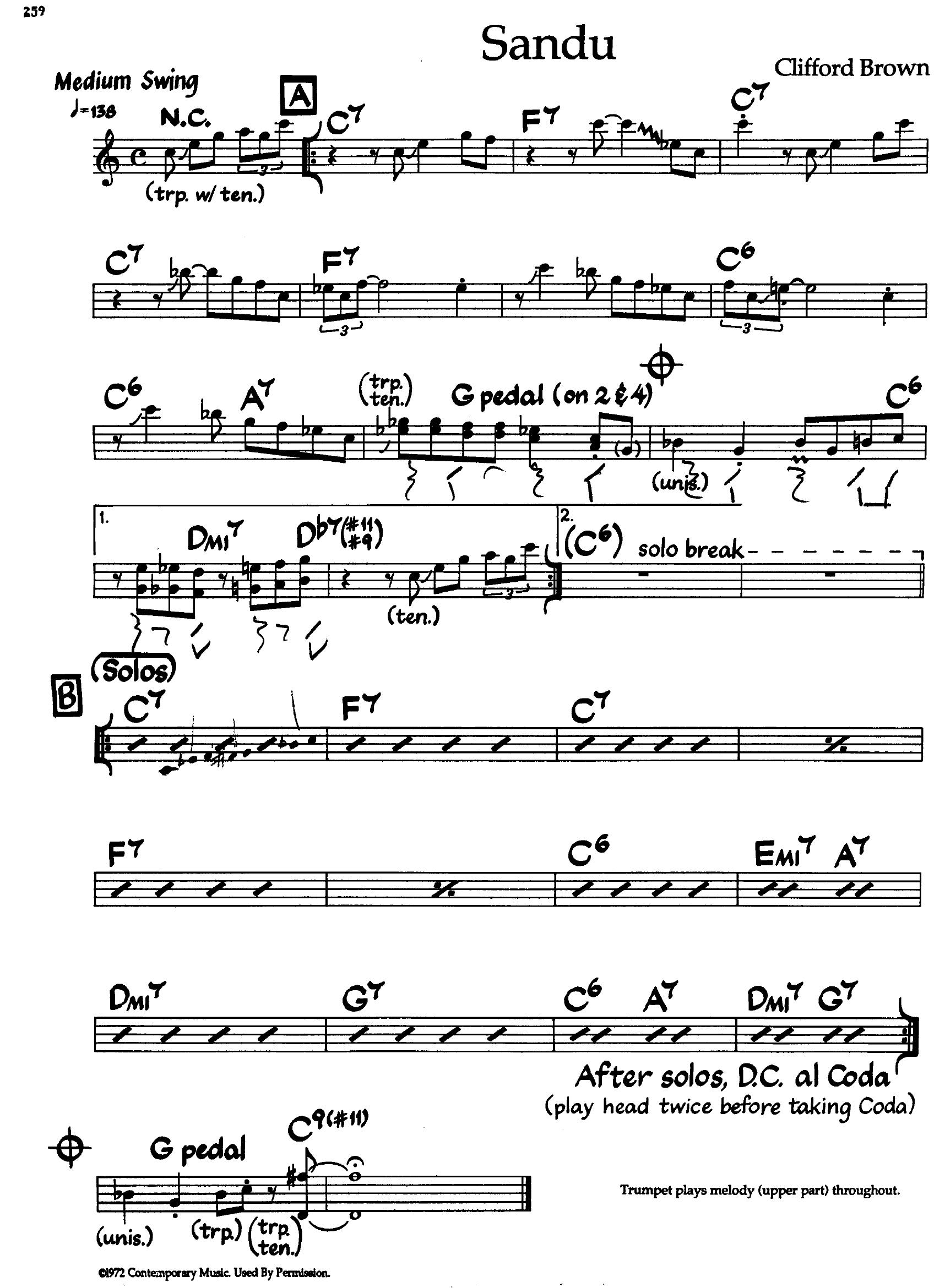 Sandu — Clifford Brown Sandu — Clifford Brown