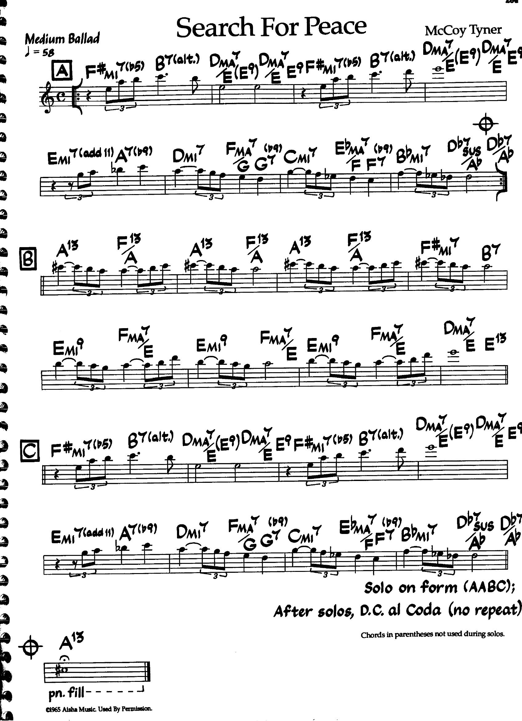 Search For Peace — Mccoy Tyner Search For Peace — Mccoy Tyner