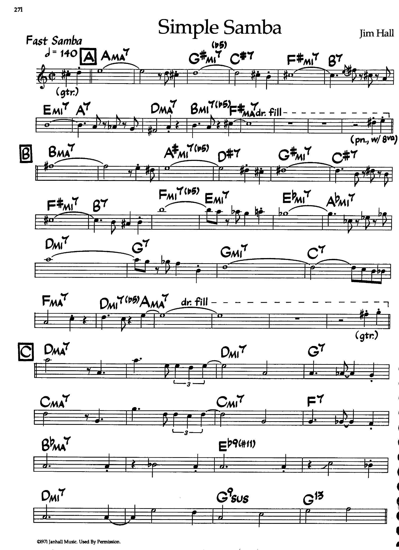 Simple Samba — Jim Hall Simple Samba — Jim Hall