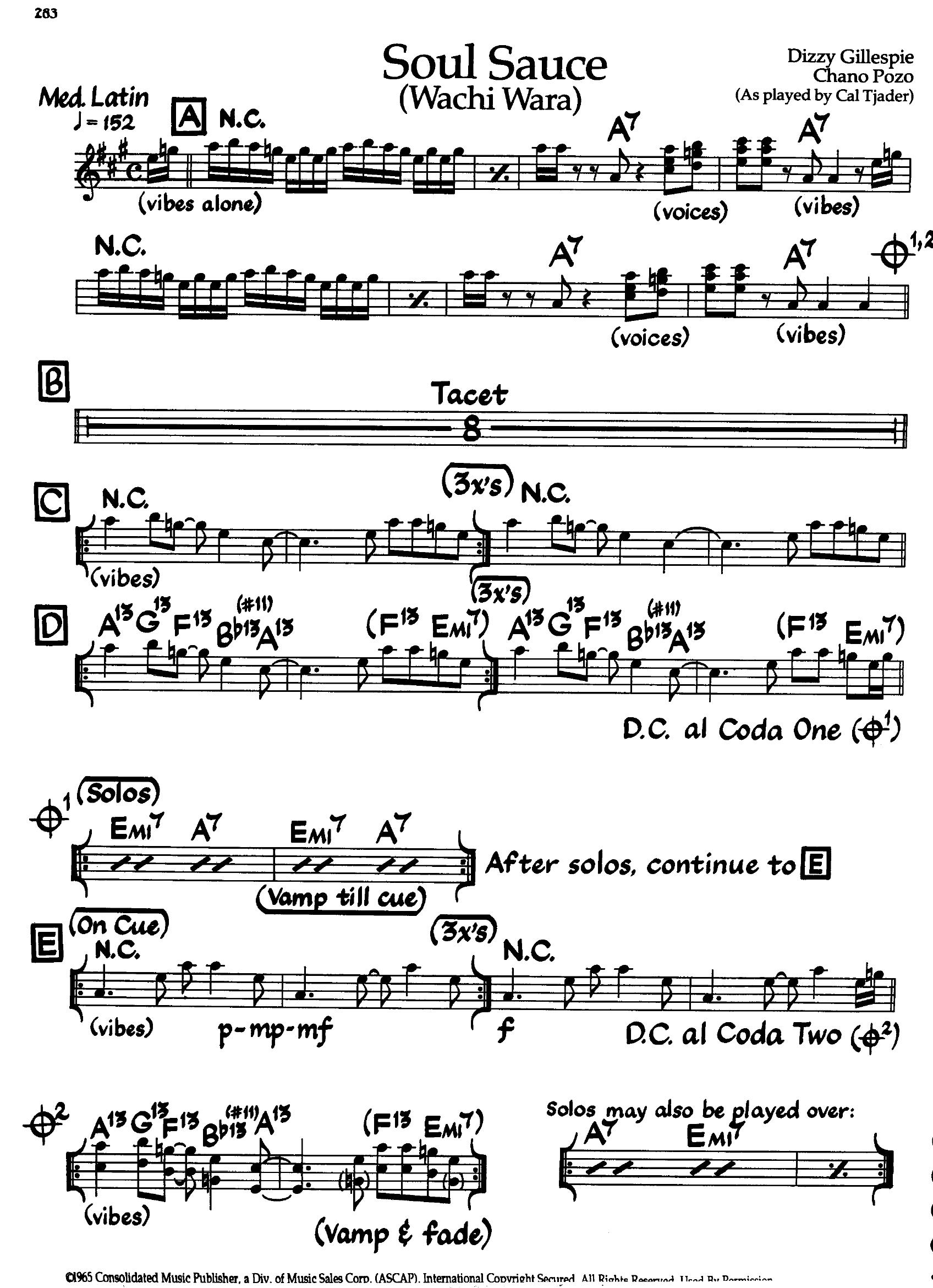 Soul Sauce (Wachi Wara) — Cal Tjader Soul Sauce (Wachi Wara) — Cal Tjader