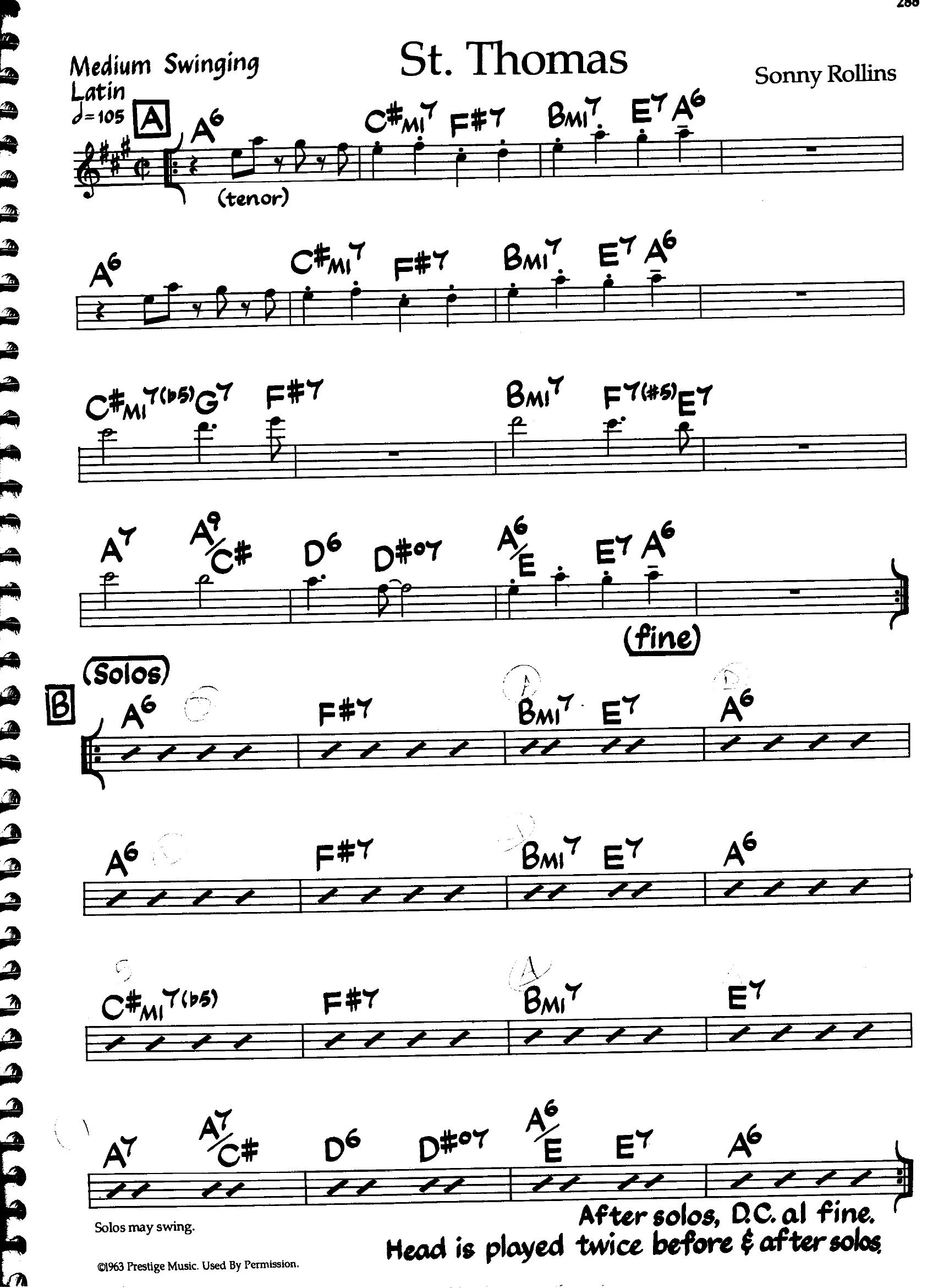 St. Thomas — Sonny Rollins St. Thomas — Sonny Rollins