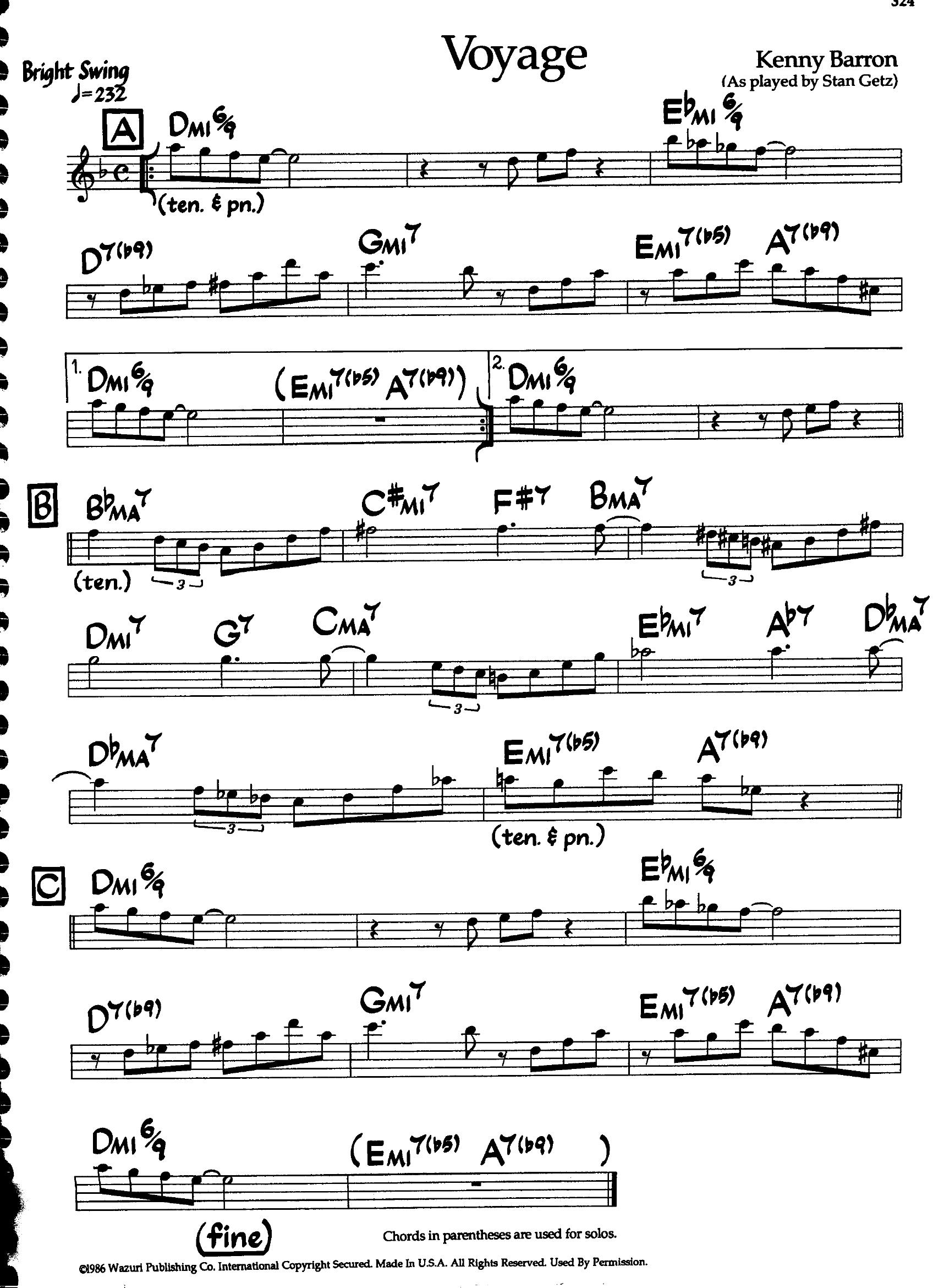 Voyage — Stan Getz Voyage — Stan Getz