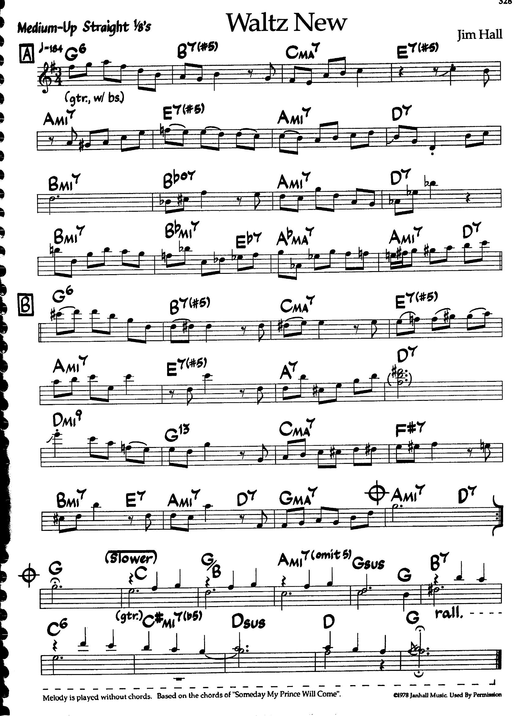 Waltz New — Jim Hall Waltz New — Jim Hall