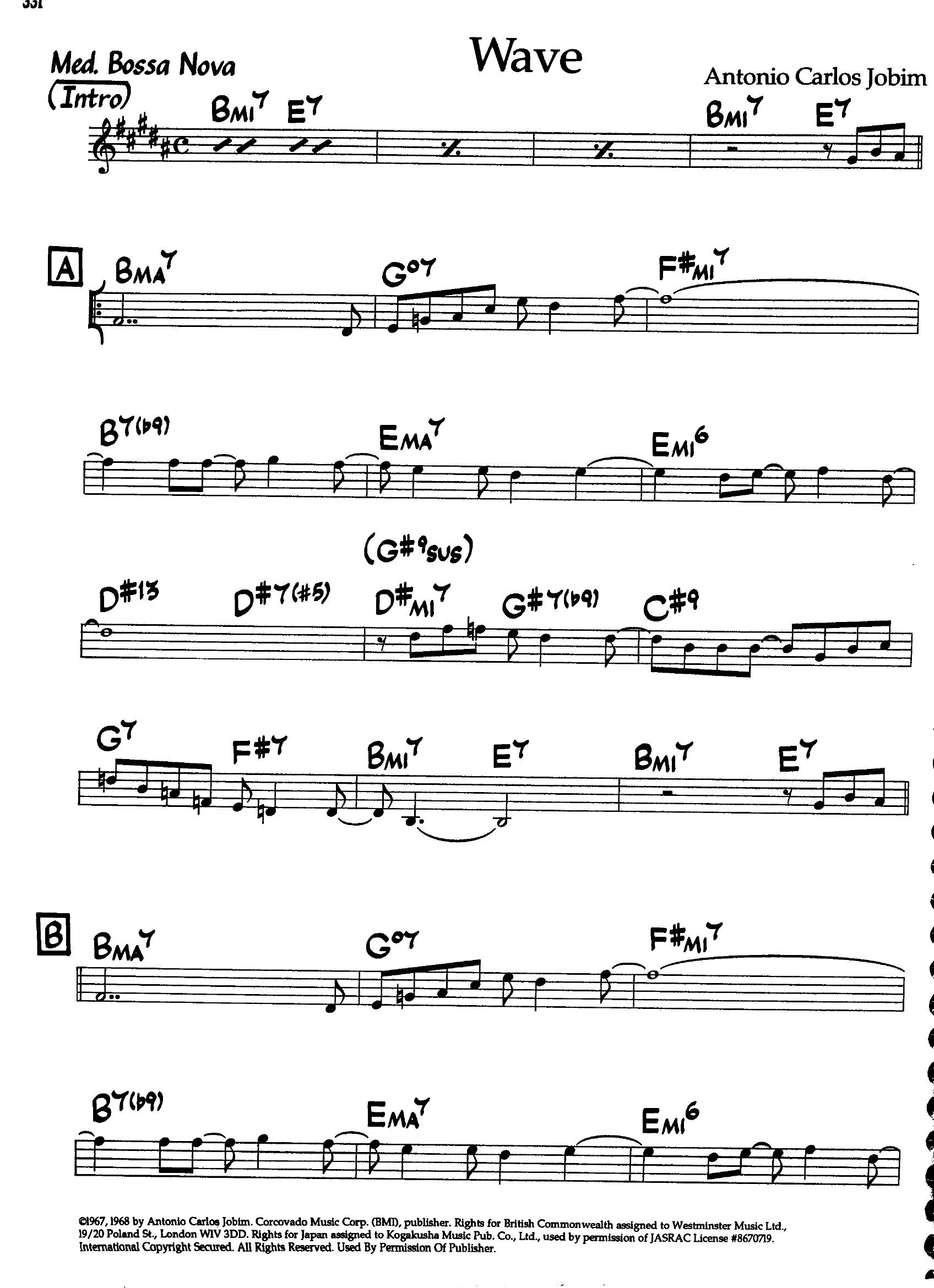 Wave — Antonio Carlos Jobim Wave — Antonio Carlos Jobim