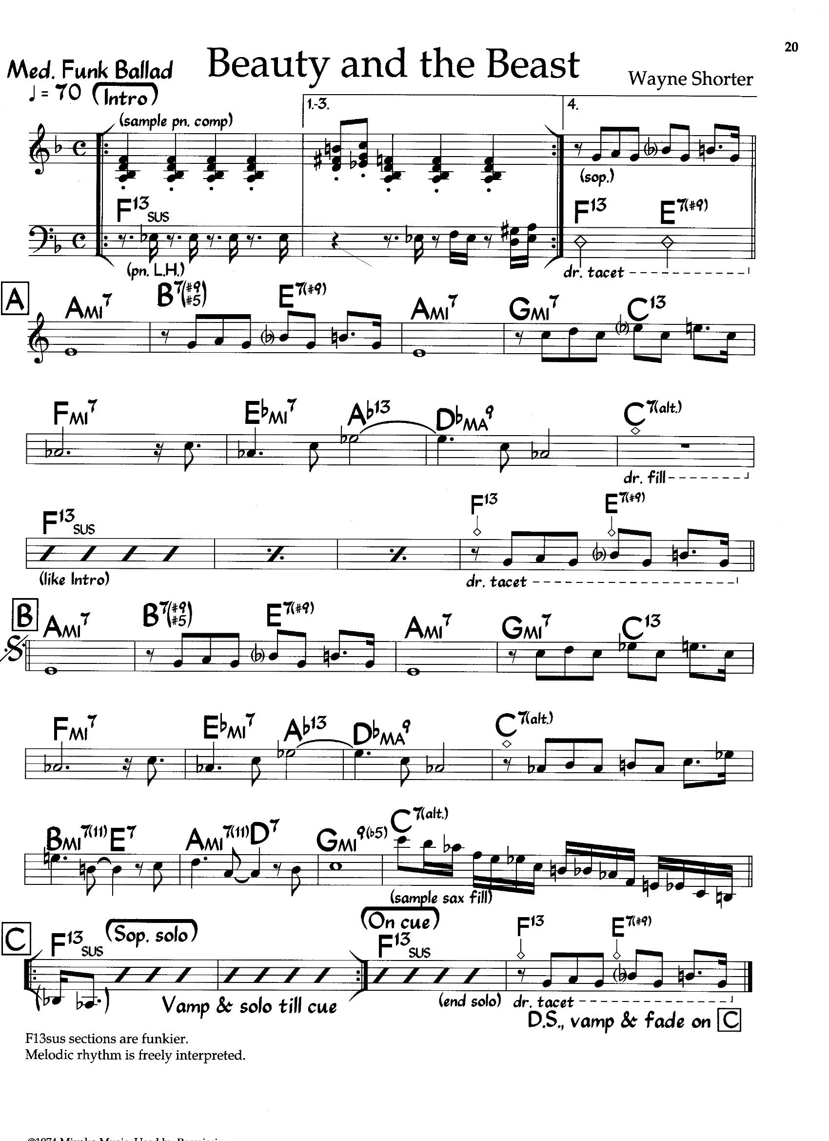 Beauty And The Beast — Wayne Shorter