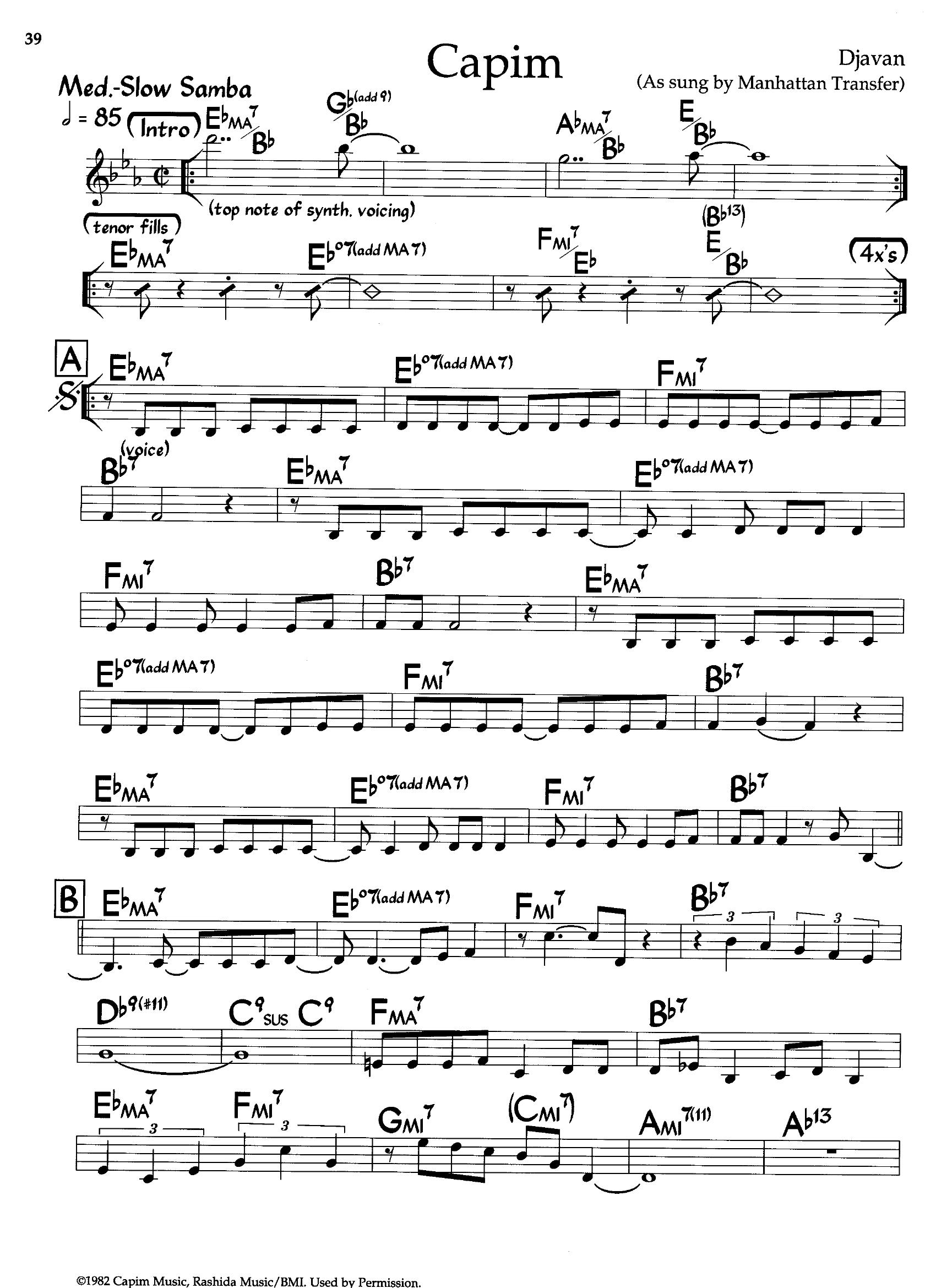 Capim — Manhattan Transfer / Djavan Capim — Manhattan Transfer / Djavan