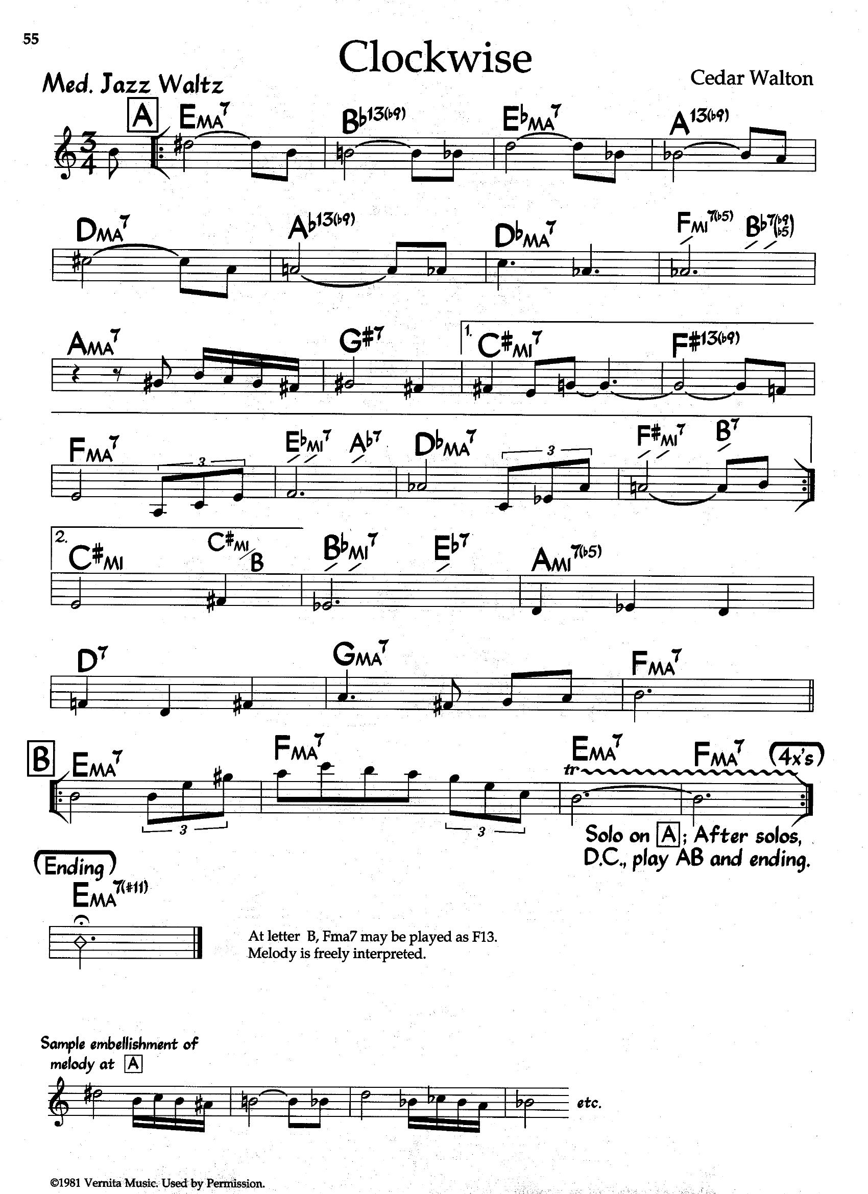 Clockwise — Cedar Walton Clockwise — Cedar Walton