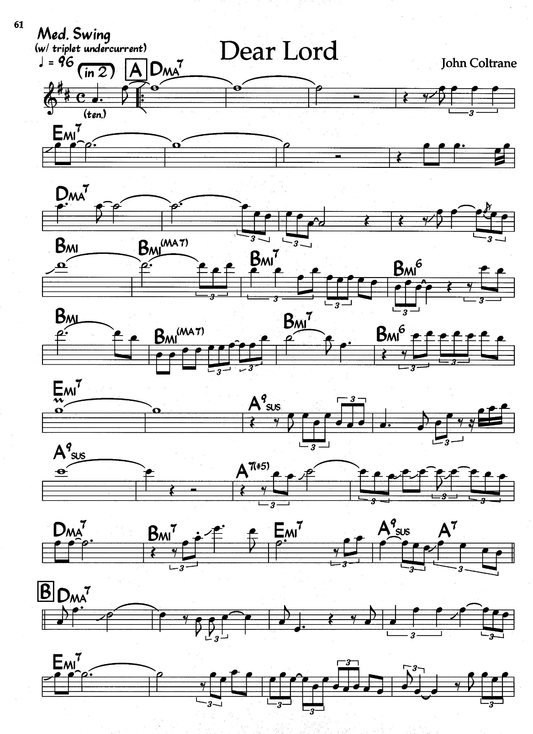 Dear Lord — John Coltrane Dear Lord — John Coltrane