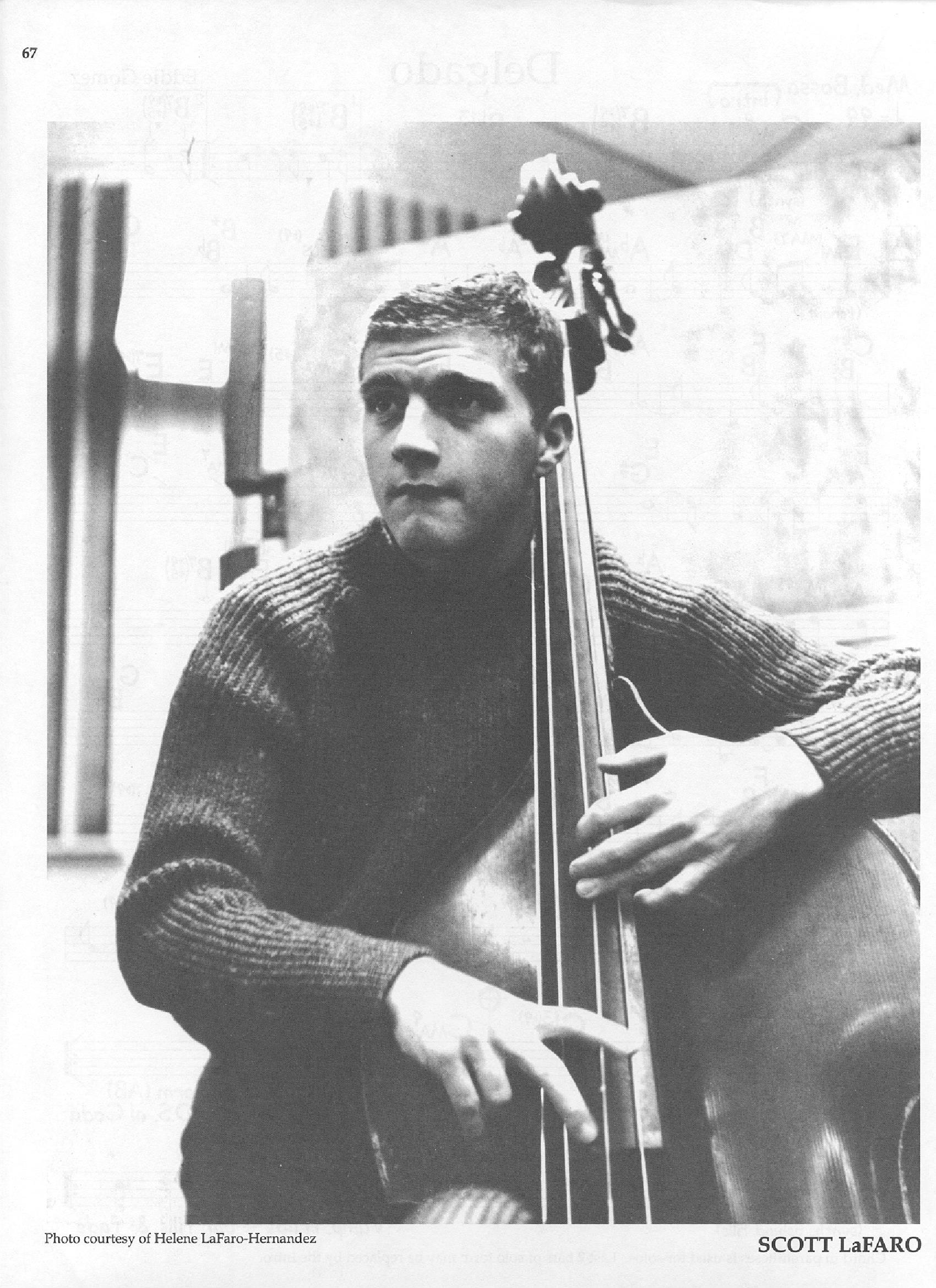 Photo of musicians — Scott LaFaro Photo of musicians — Scott LaFaro