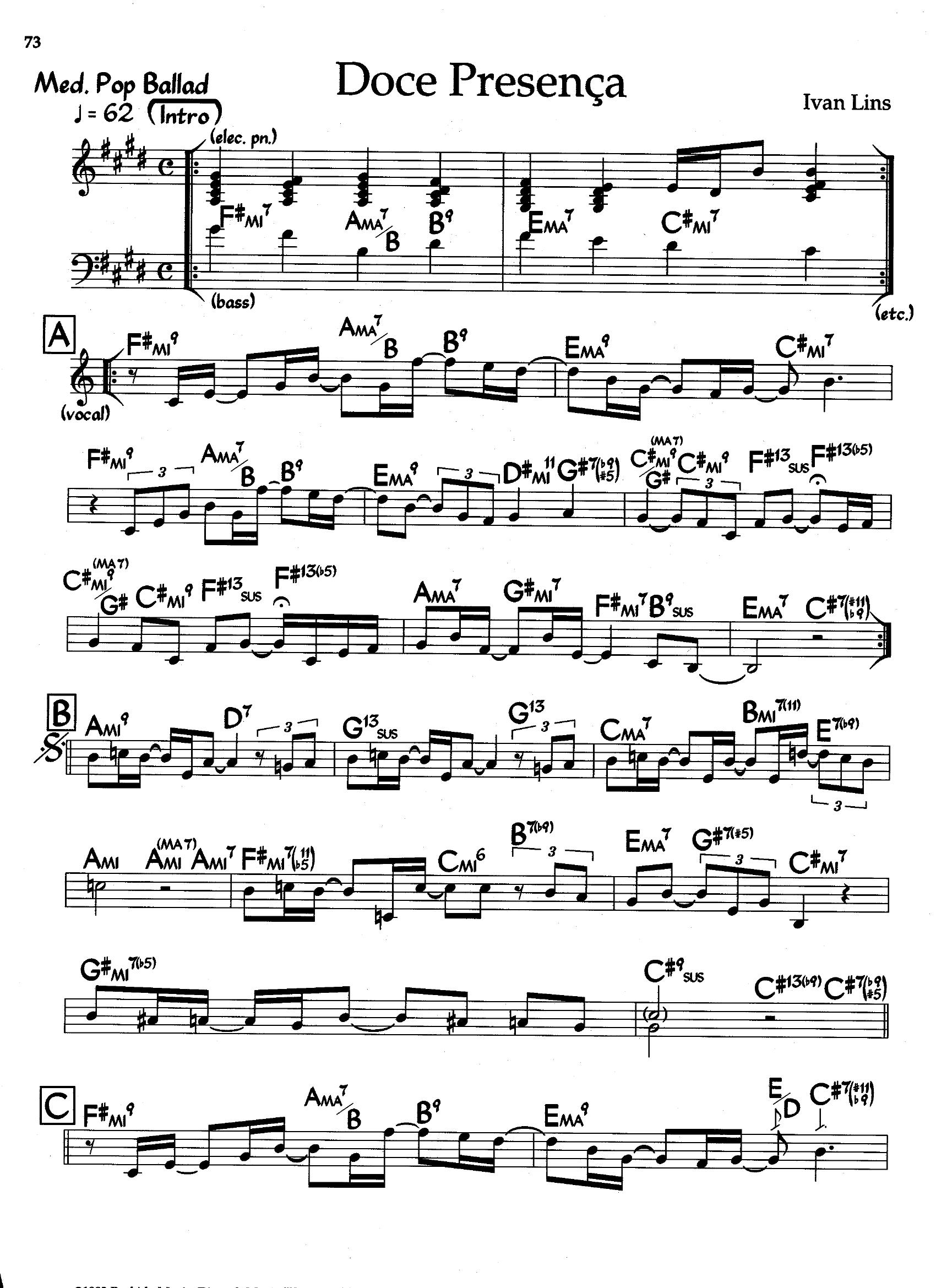 Doce Presenca — Ivan Lins Doce Presenca — Ivan Lins