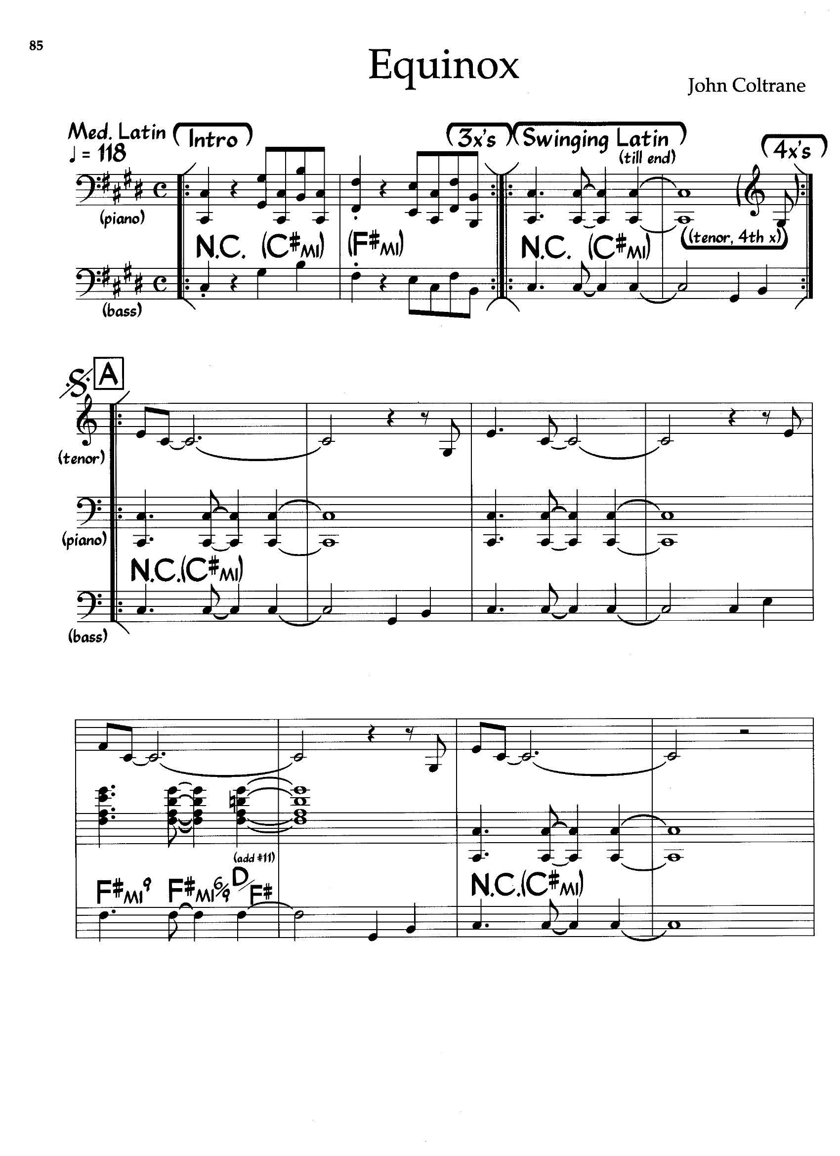 Equinox — John Coltrane Equinox — John Coltrane