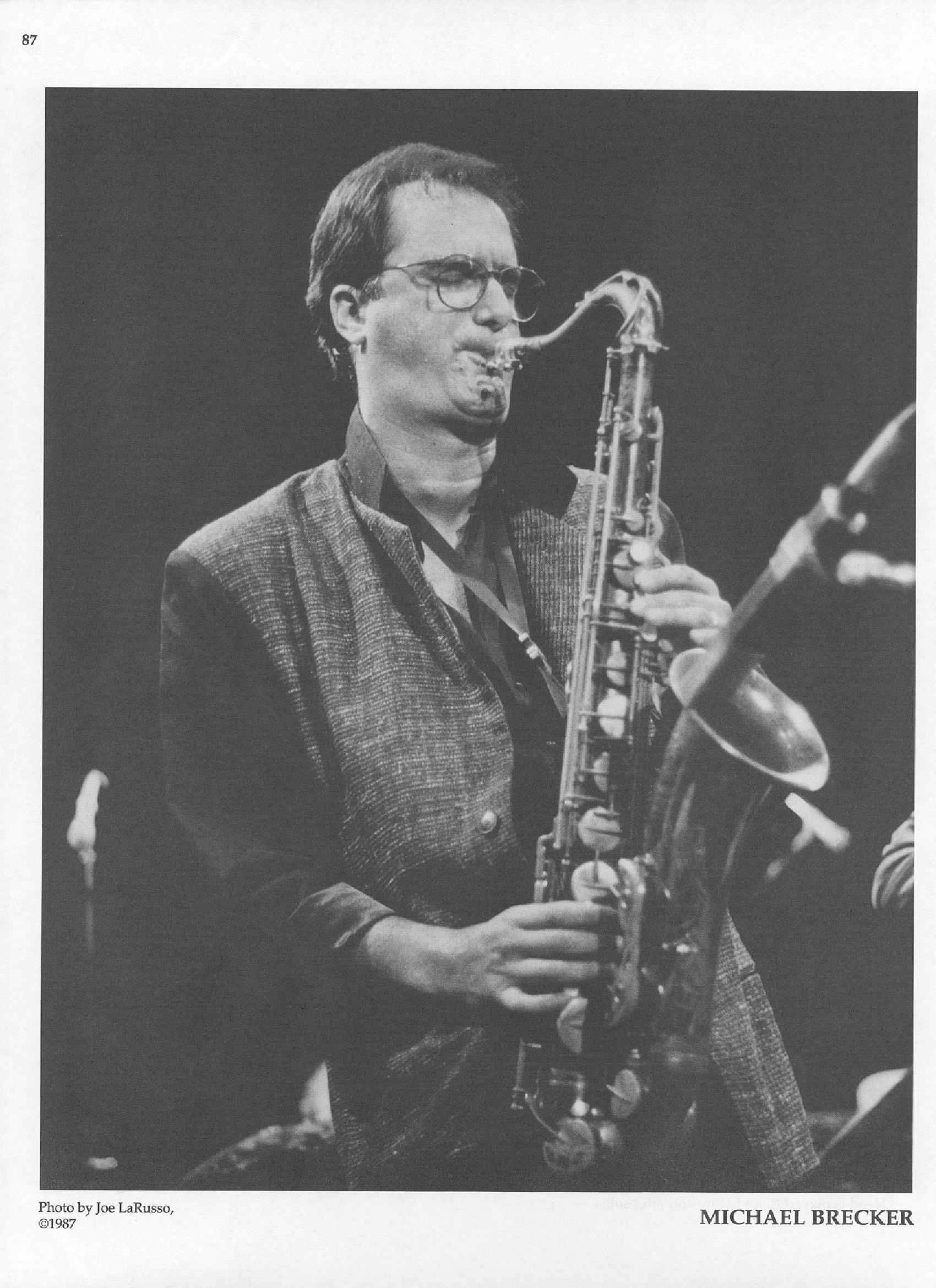 Photo of musicians — Michael Brecker Photo of musicians — Michael Brecker