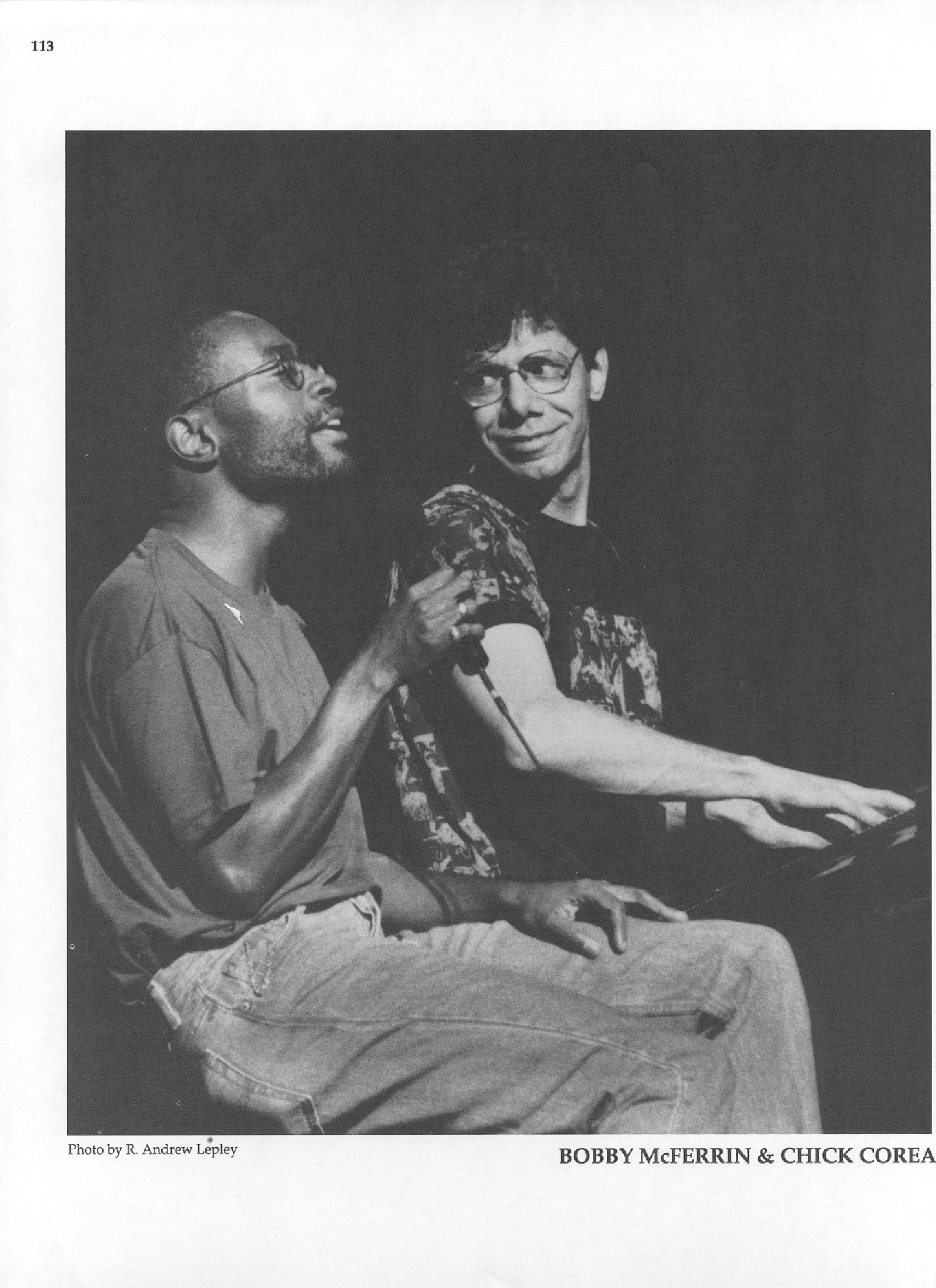 Photo of musicians — Bobby McFerrin & Chick Corea Photo of musicians — Bobby McFerrin & Chick Corea