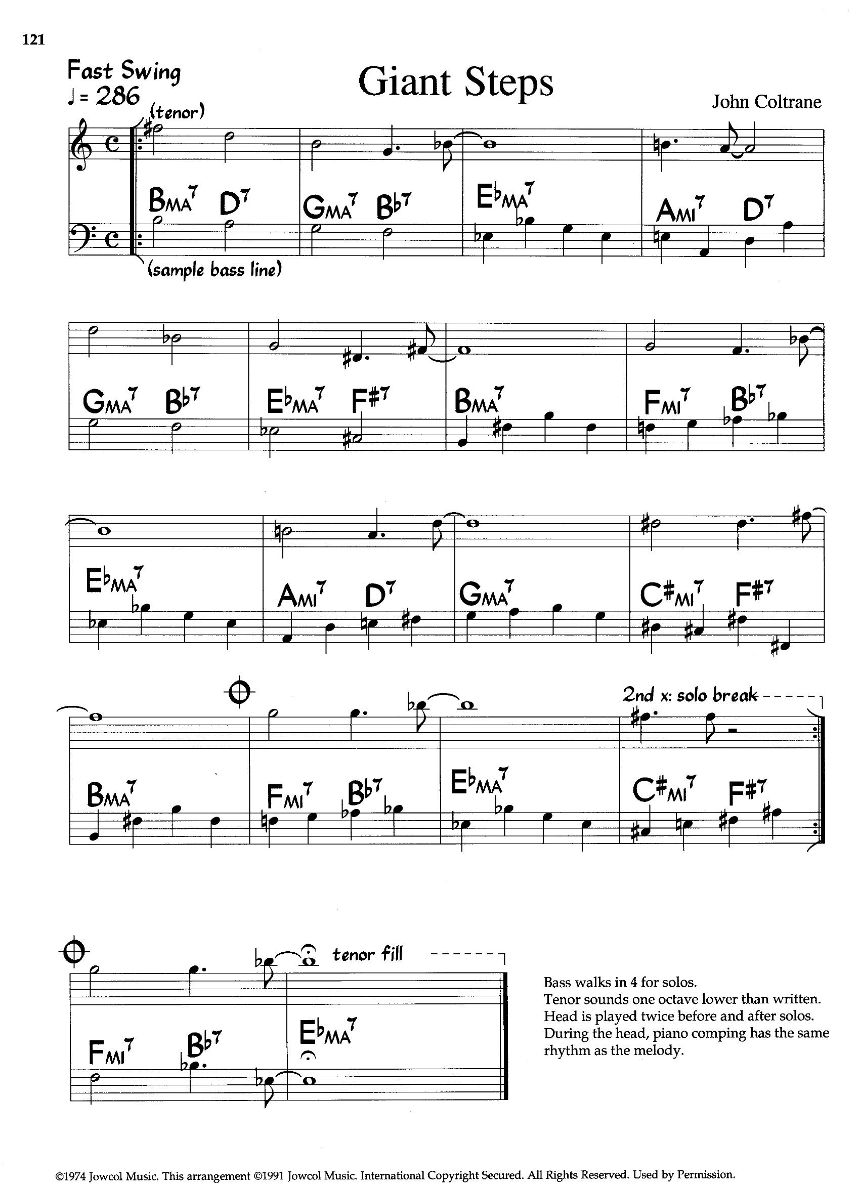 Giant Steps — John Coltrane Giant Steps — John Coltrane