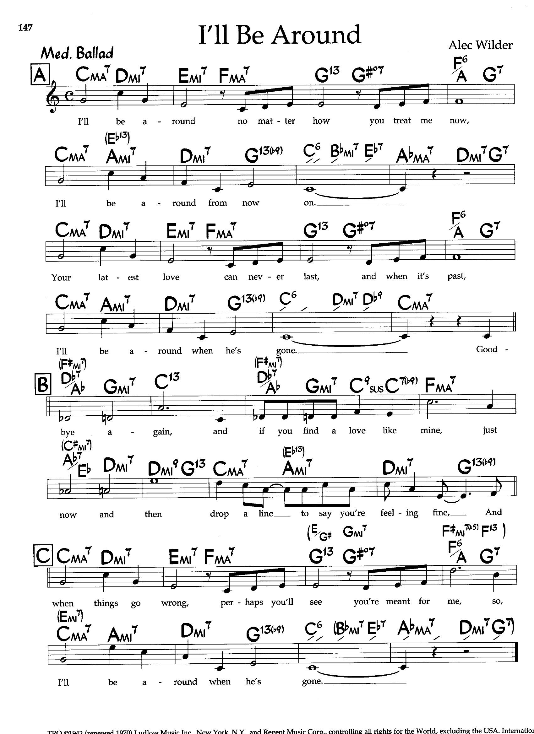 I'll Be Around (Standard version) I'll Be Around (Standard version)