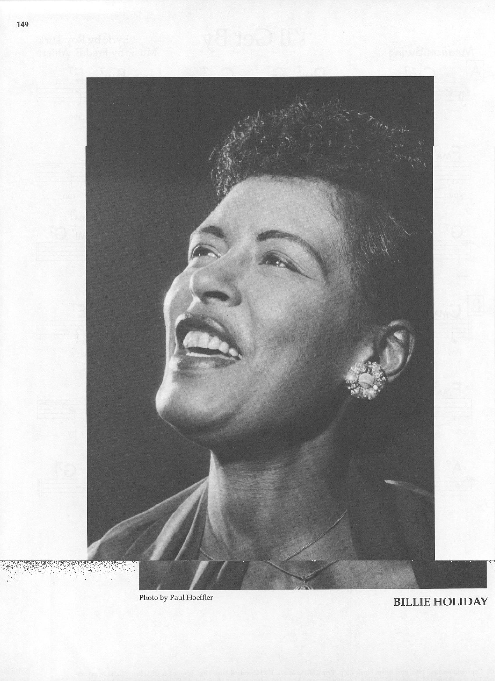 Photo of musicians — Billie Holiday Photo of musicians — Billie Holiday