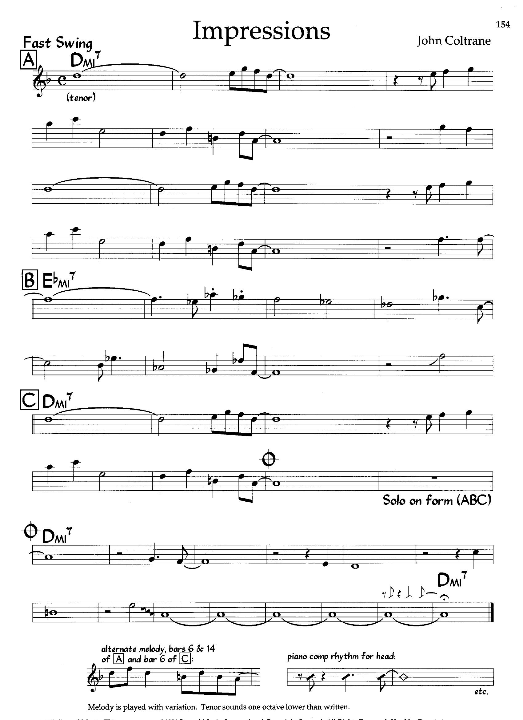 Impressions — John Coltrane