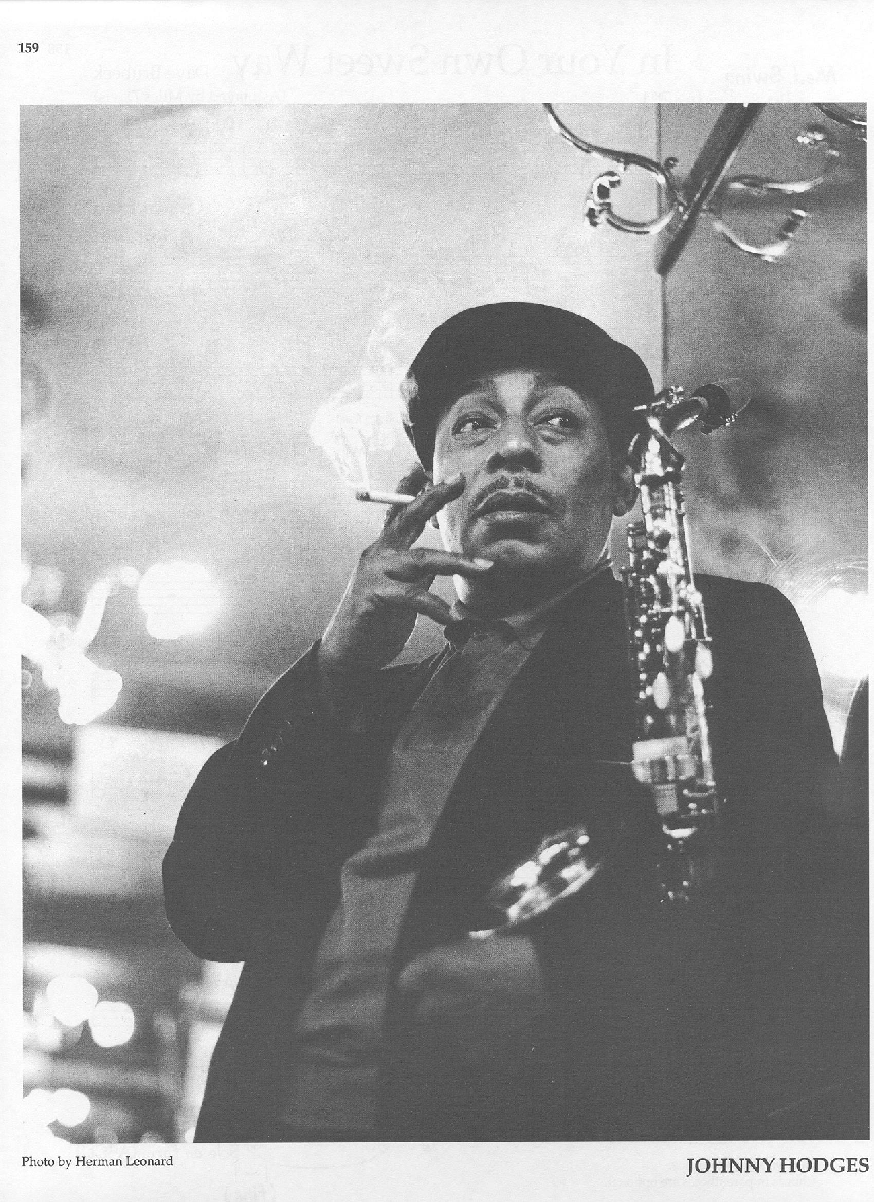 Photo of musicians — Johnny Hodges Photo of musicians — Johnny Hodges
