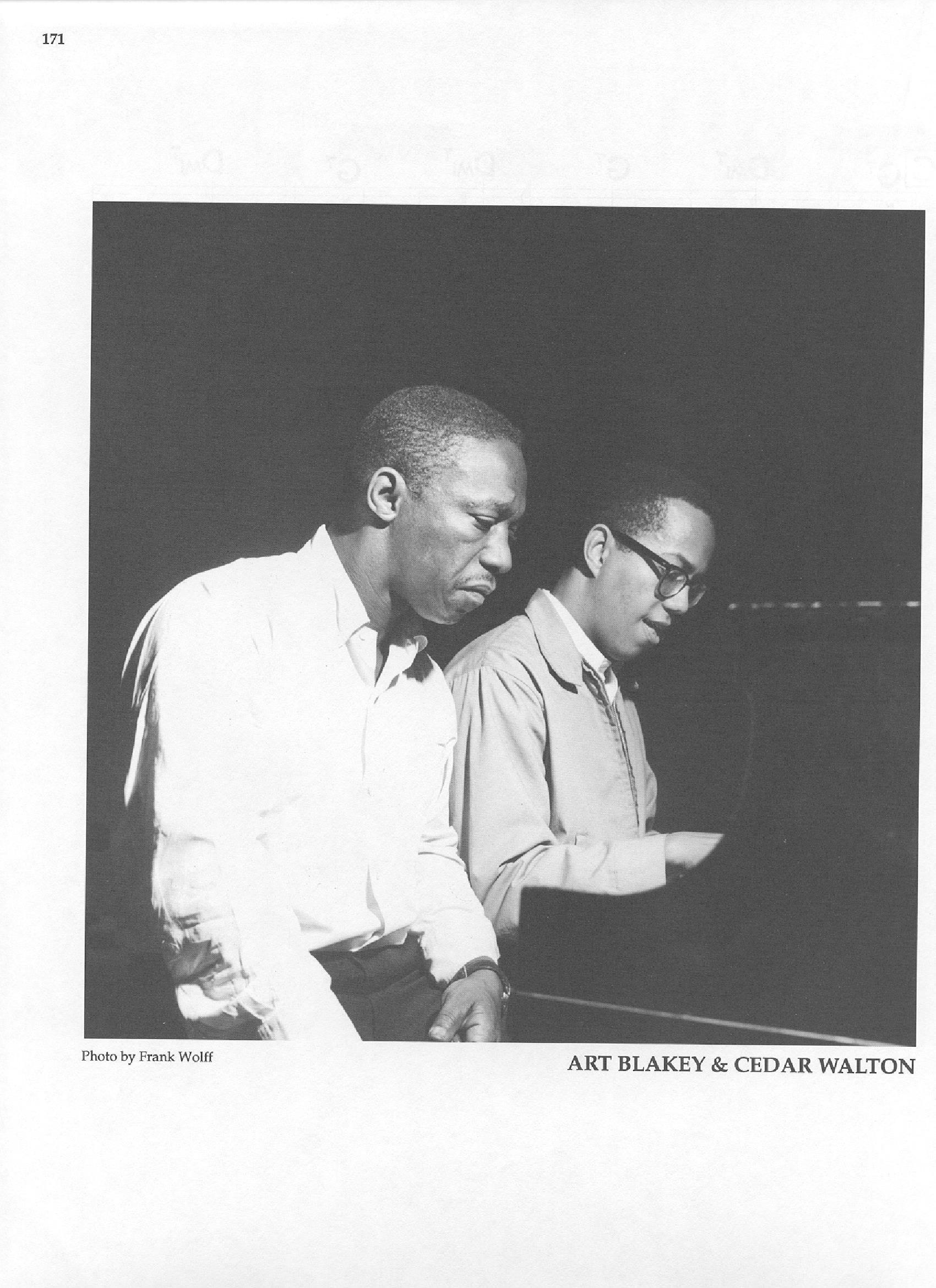 Photo of musicians — Art Blakey & Cedar Walton Photo of musicians — Art Blakey & Cedar Walton