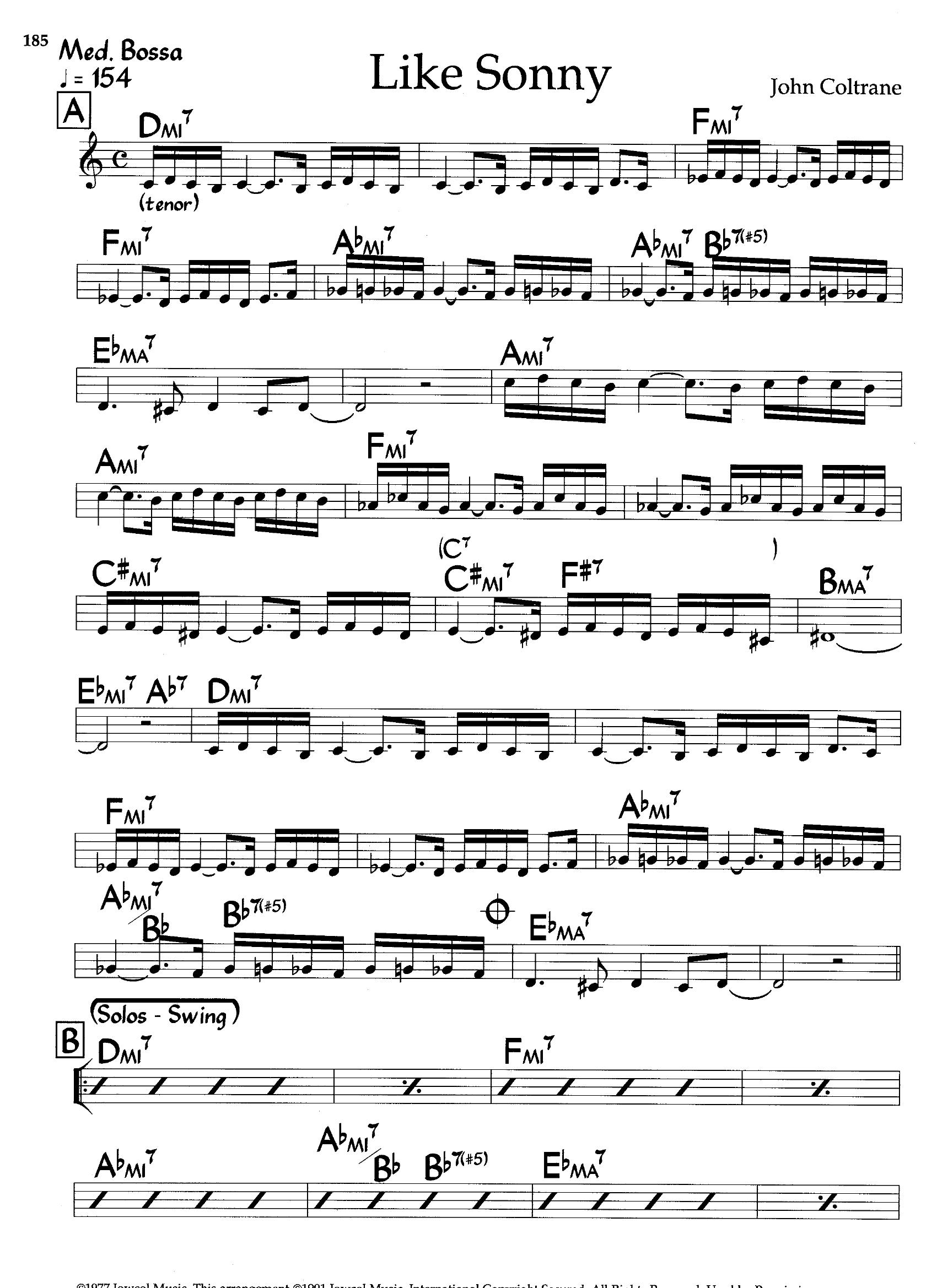 Like Sonny — John Coltrane Like Sonny — John Coltrane