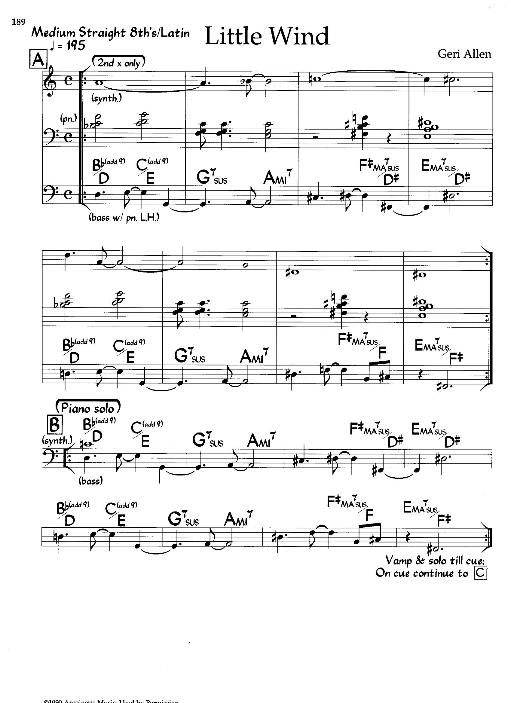 Little Wind — Geri Allen Little Wind — Geri Allen