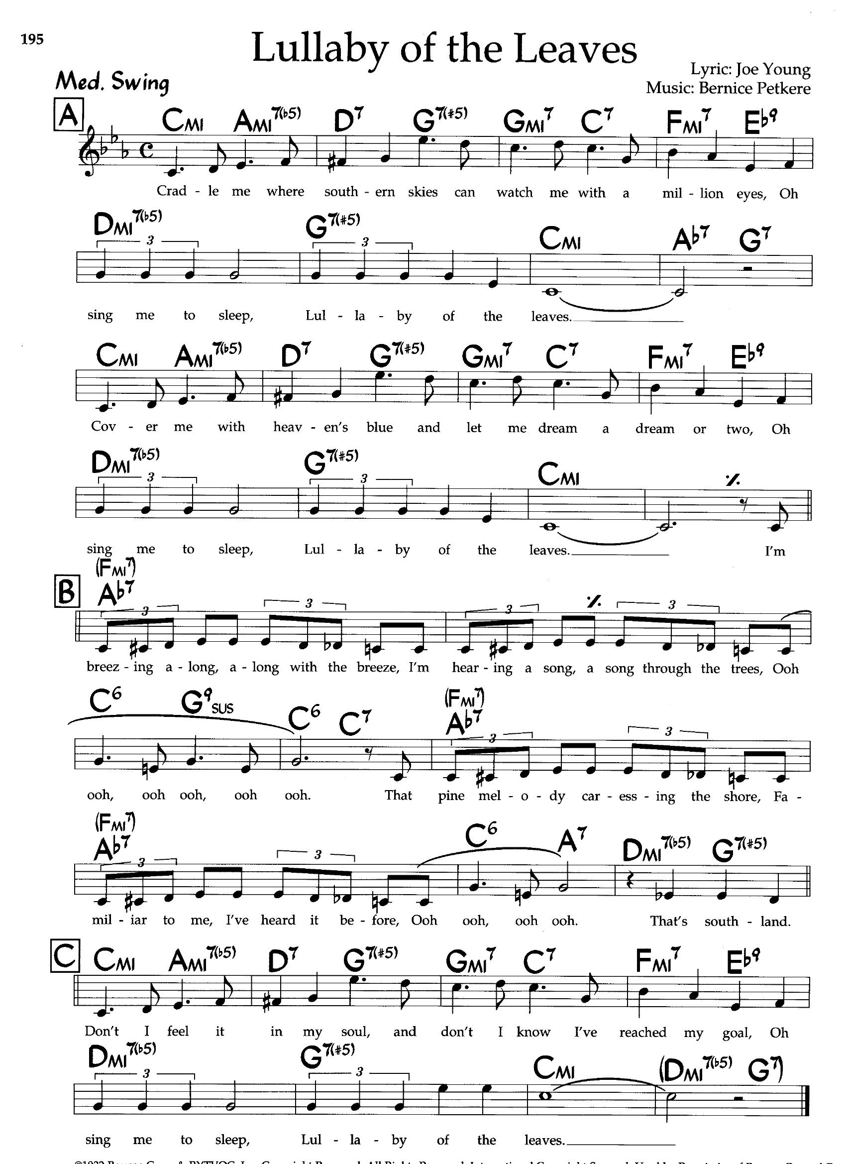 Lullaby Of The Leaves Lullaby Of The Leaves