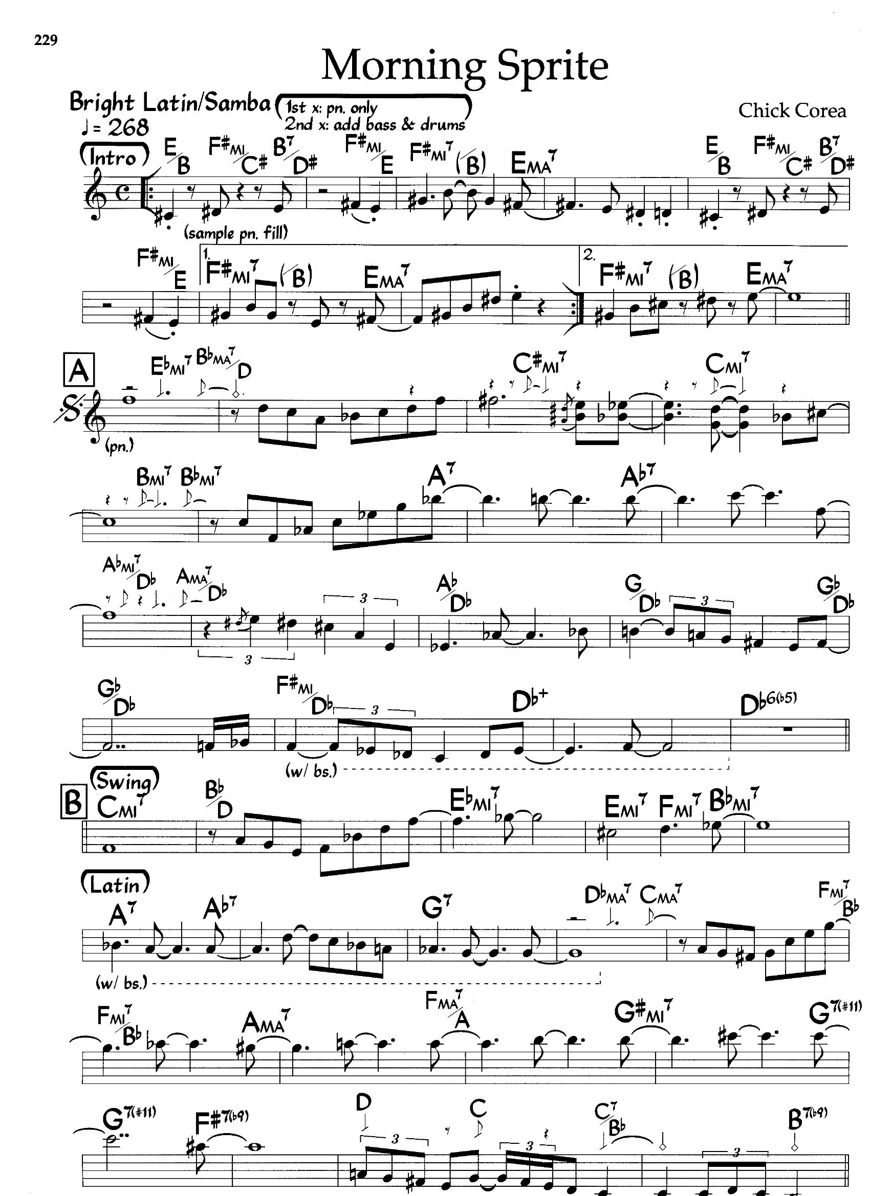 Morning Sprite — Chick Corea Morning Sprite — Chick Corea