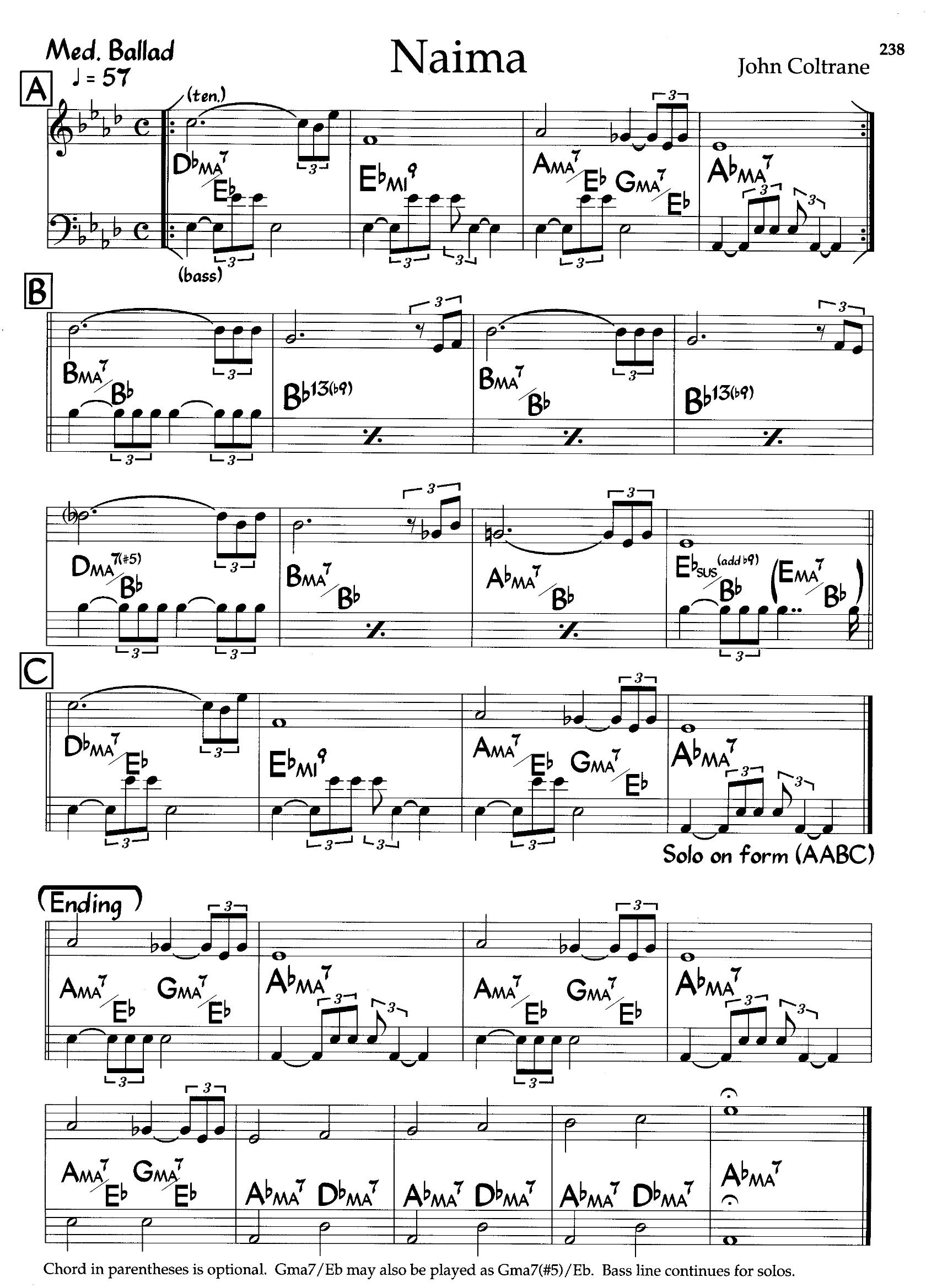 Naima — John Coltrane Naima — John Coltrane