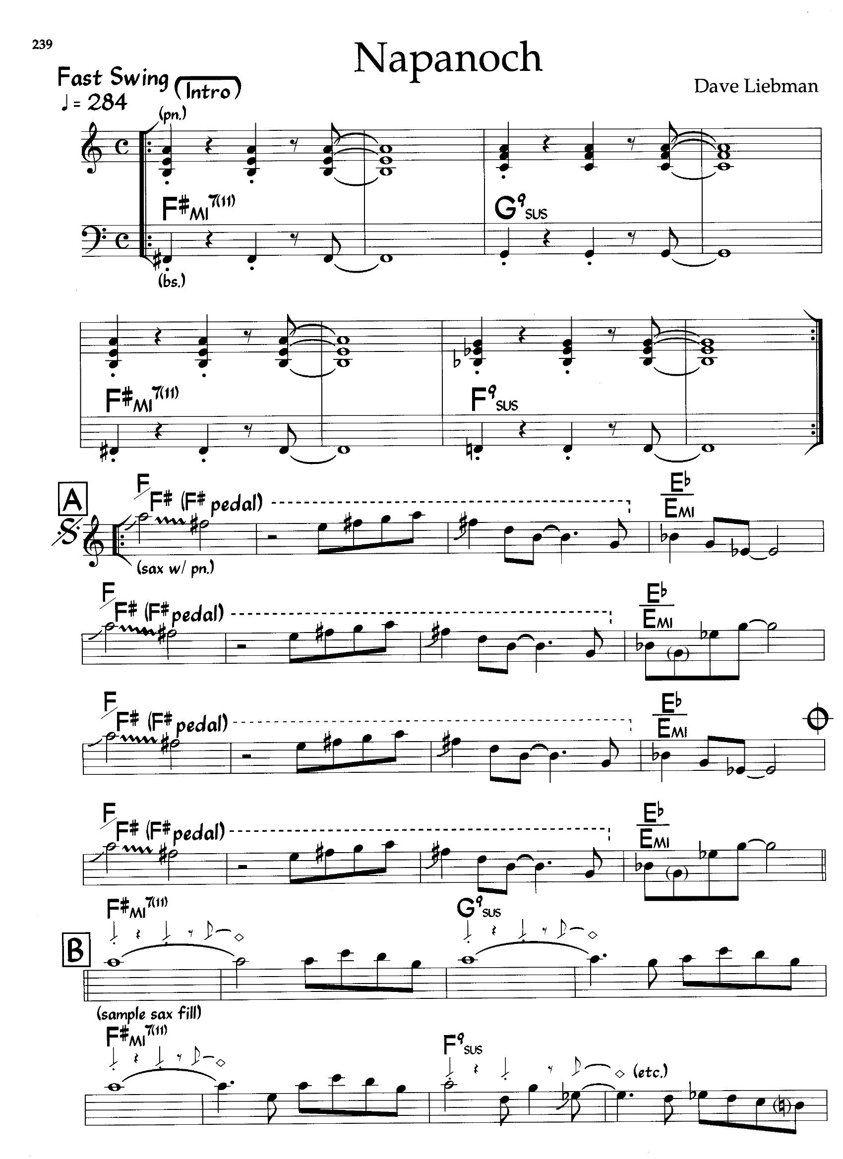 Napanoch — Dave Liebman Napanoch — Dave Liebman