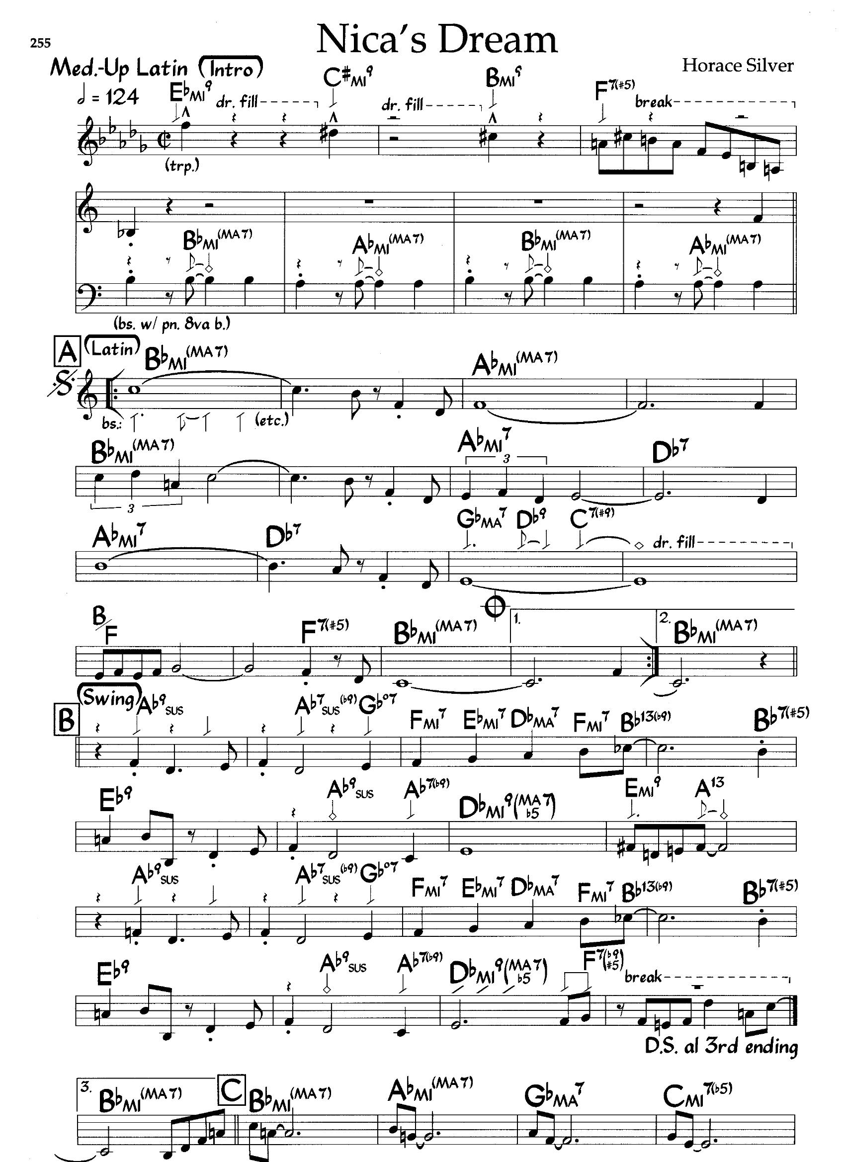Nica's Dream — Horace Silver Nica's Dream — Horace Silver