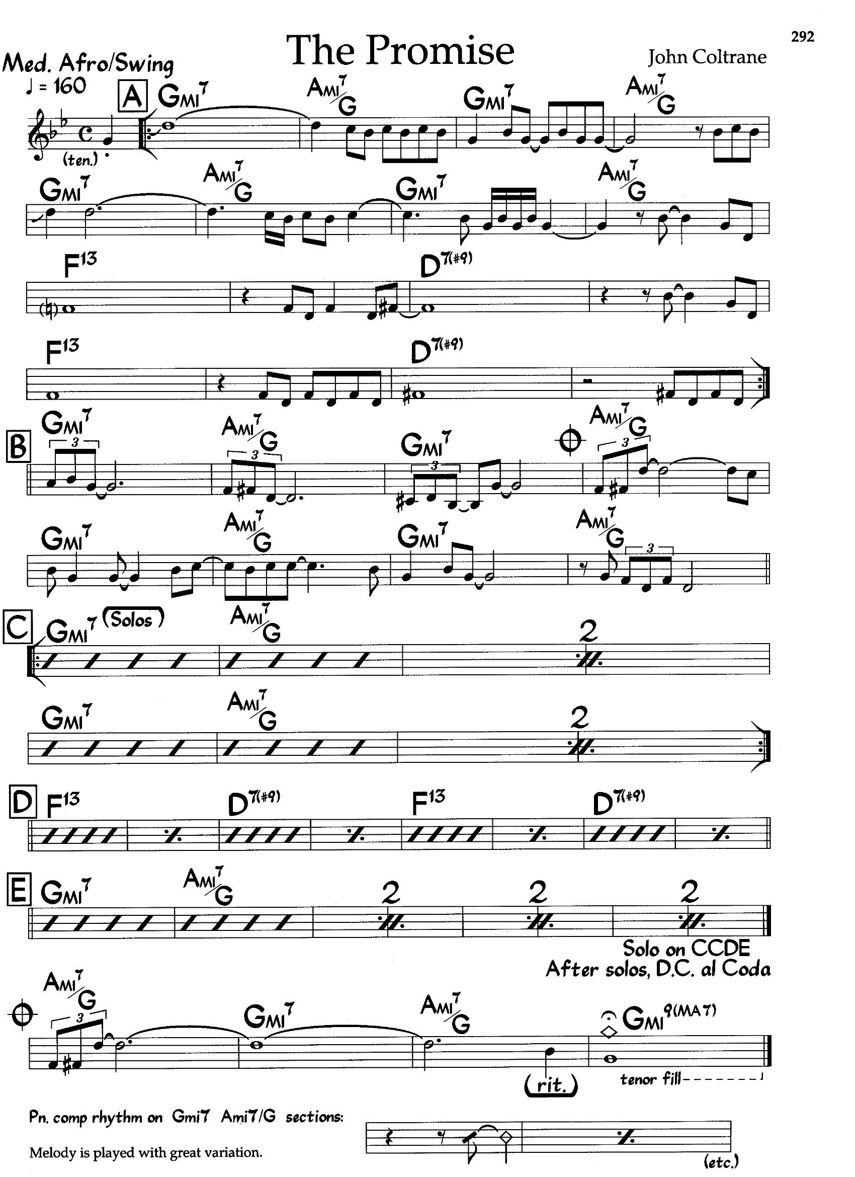 The Promise — John Coltrane The Promise — John Coltrane