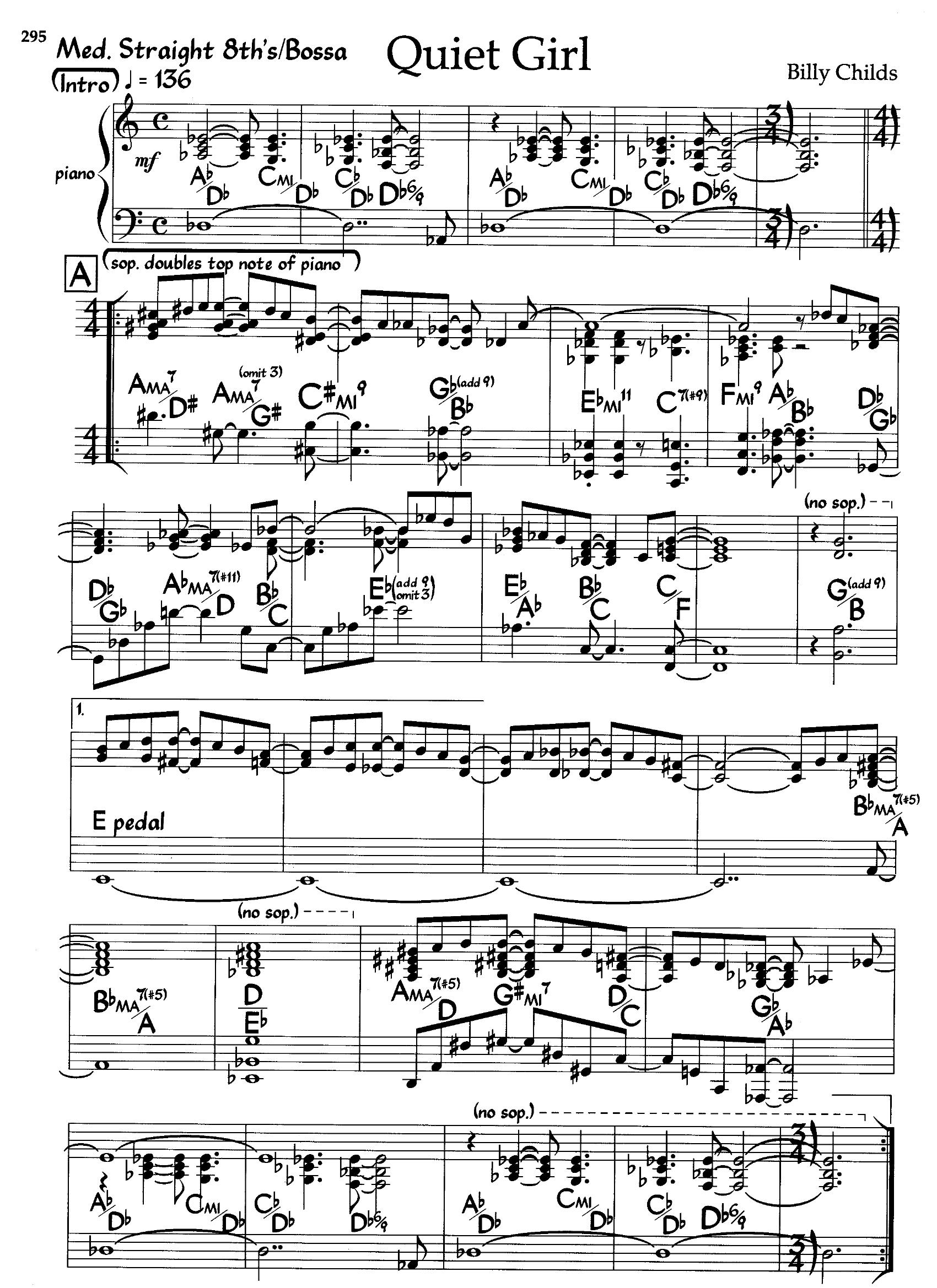 Quiet Girl — Billy Childs Quiet Girl — Billy Childs