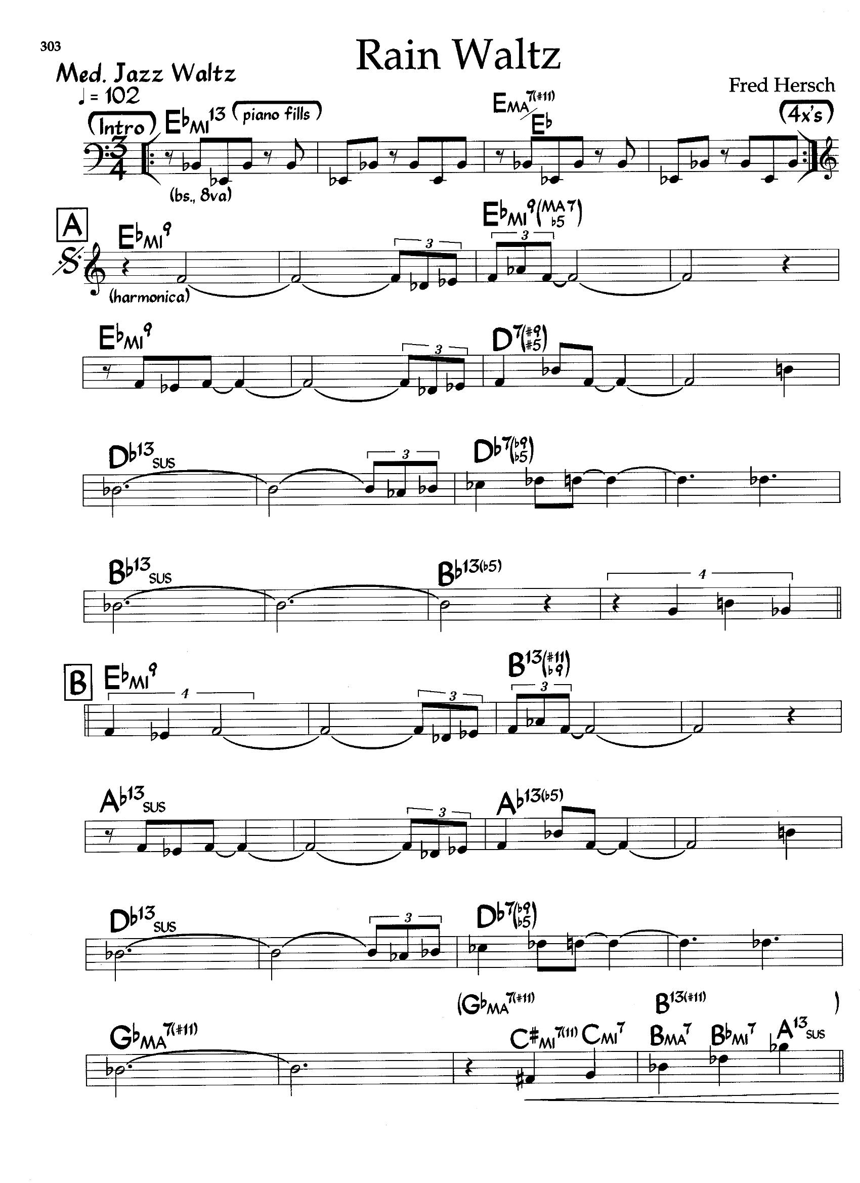 Rain Waltz — Fred Hersch Rain Waltz — Fred Hersch