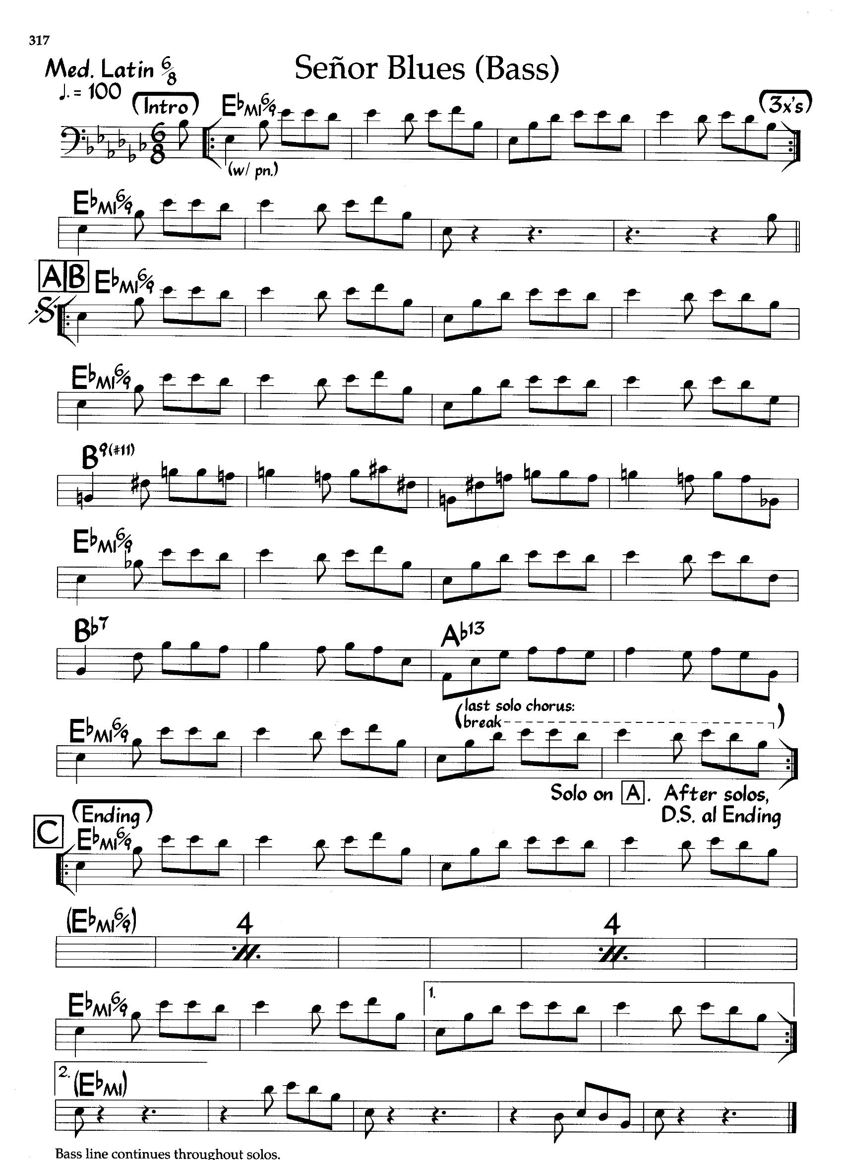 Senor Blues — Horace Silver Senor Blues — Horace Silver
